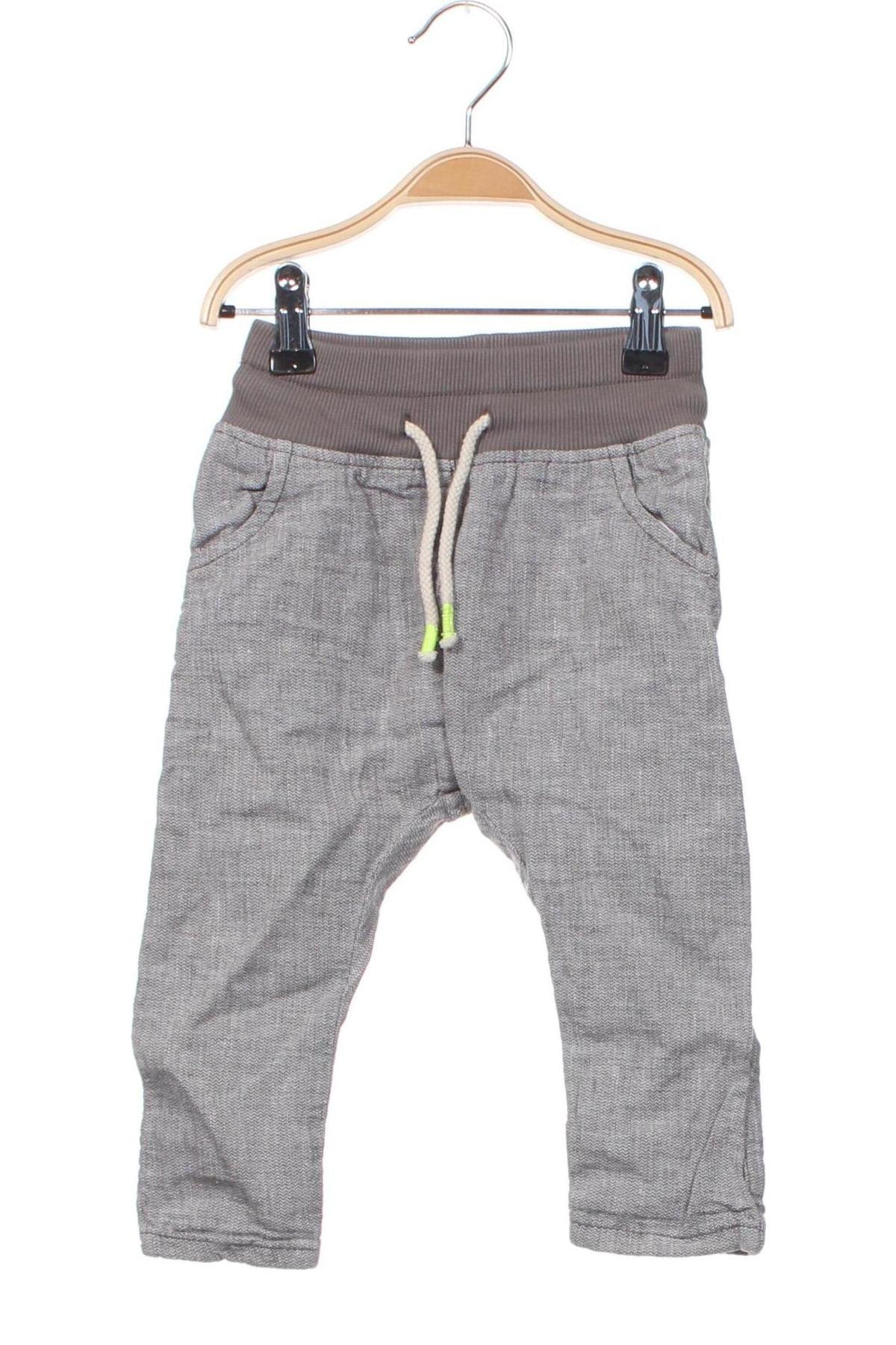 Pantaloni pentru copii H&M, Mărime 9-12m/ 74-80 cm, Culoare Gri, Preț 25,51 Lei