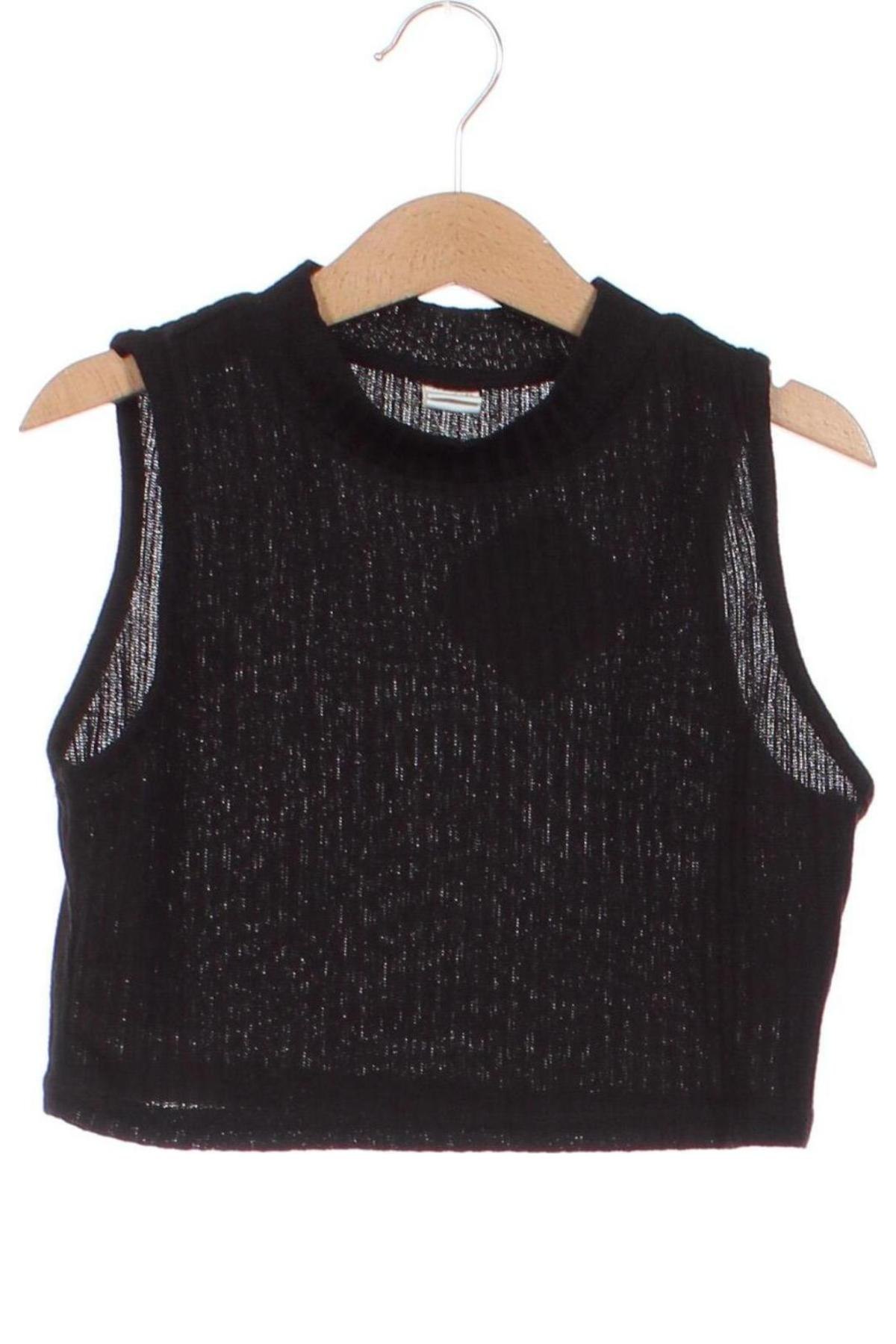 Μπλουζάκι αμάνικο παιδικό SHEIN, Μέγεθος 11-12y/ 152-158 εκ., Χρώμα Μαύρο, Τιμή 2,59 €