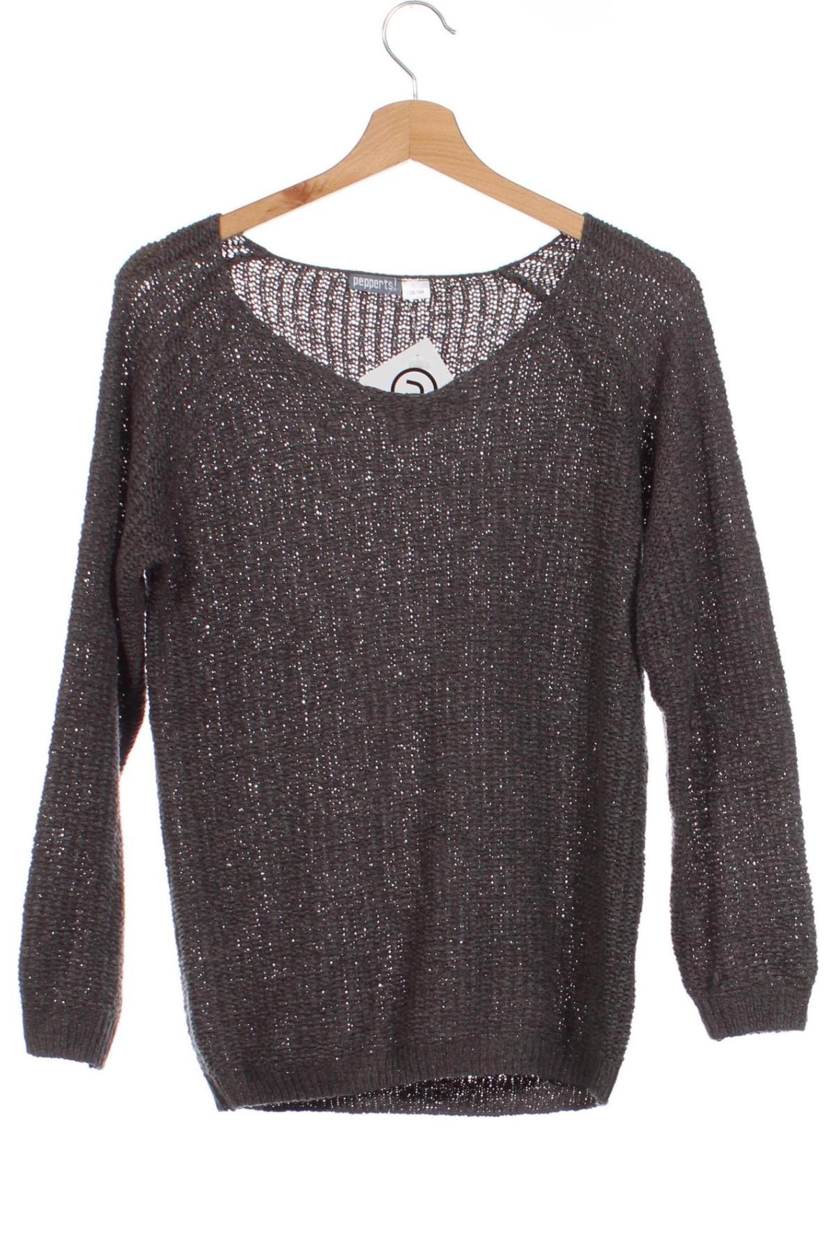 Детски пуловер Pepperts!, Размер 12-13y/ 158-164 см, Цвят Сив, Цена 5,27 лв.