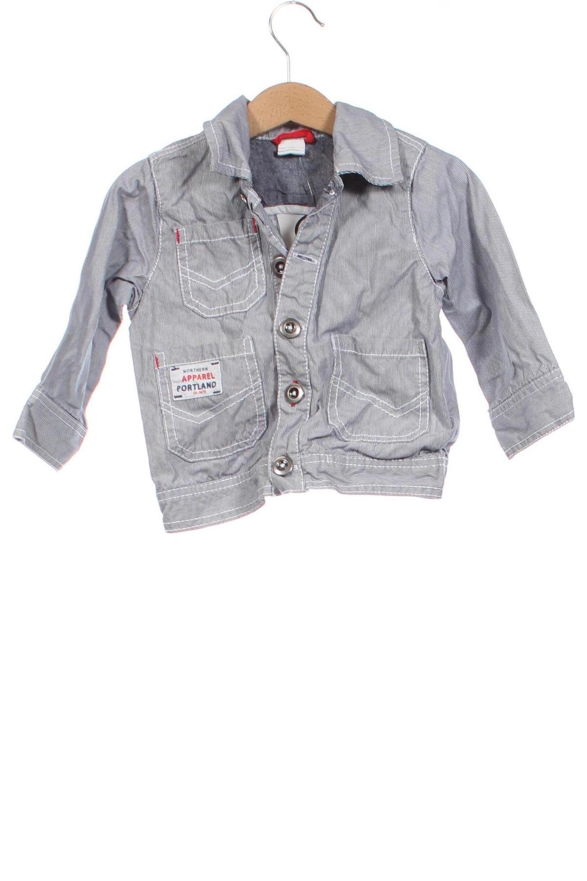 Detská džínsová bunda  H&M, Veľkosť 12-18m/ 80-86 cm, Farba Sivá, Cena  9,58 €