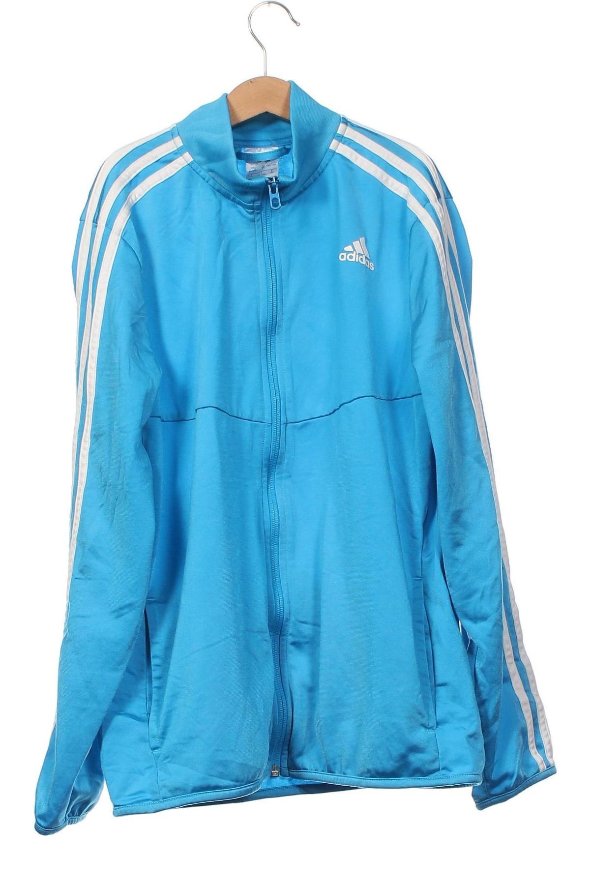 Παιδικό αθλητικό πάνω φόρμα Adidas, Μέγεθος 13-14y/ 164-168 εκ., Χρώμα Μπλέ, Τιμή 8,91 €