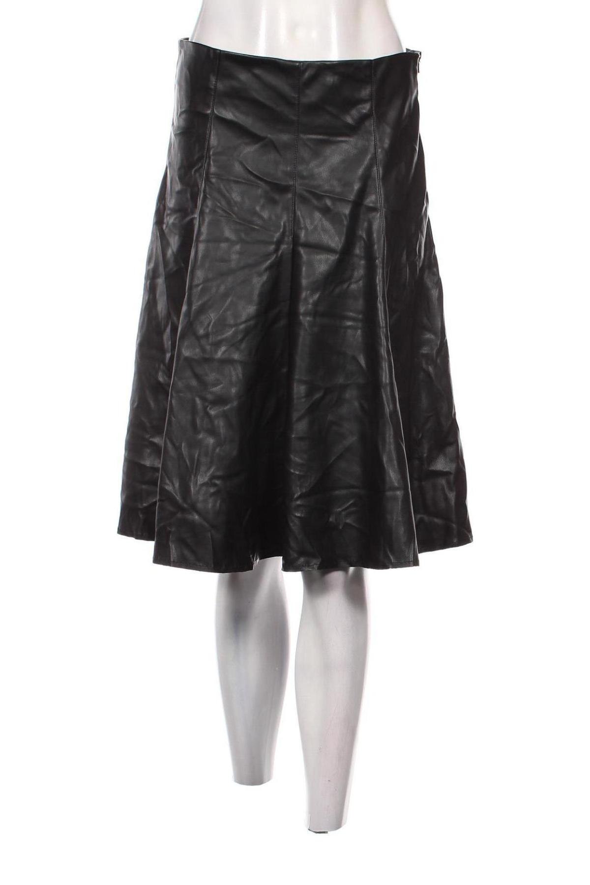 Δερμάτινη φούστα United Colors Of Benetton, Μέγεθος M, Χρώμα Μαύρο, Τιμή 5,02 €