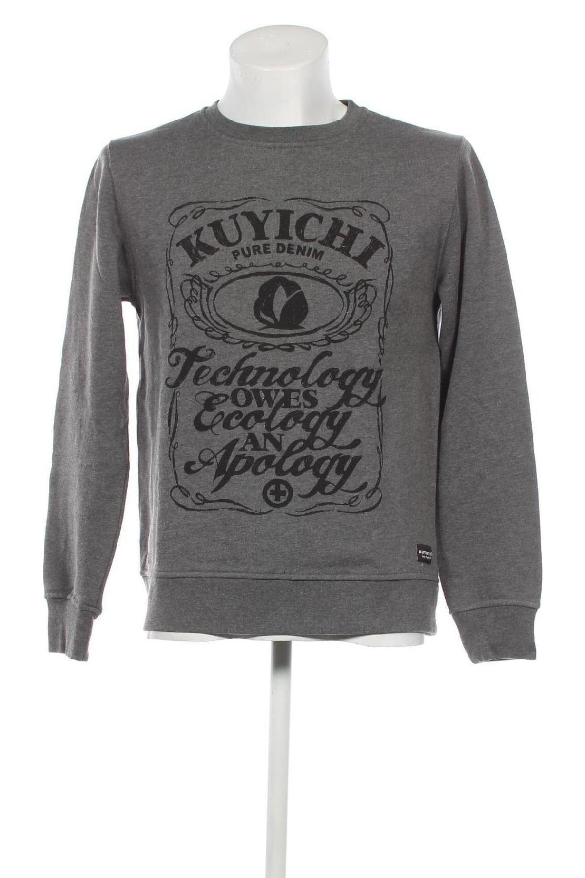 Herren Shirt Kuyichi, Größe M, Farbe Grau, Preis 10,52 €