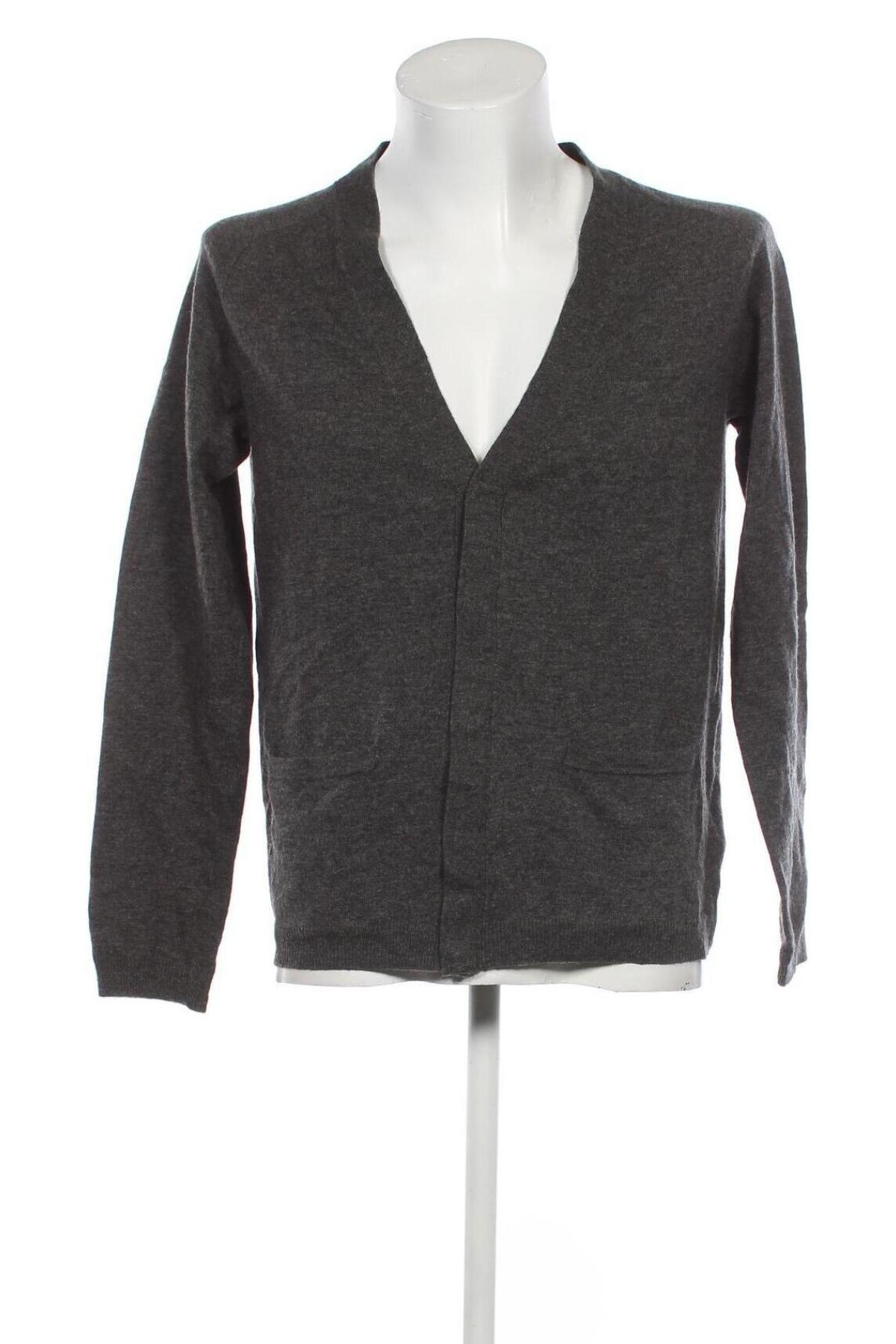 Jachetă tricotată de bărbați H&M, Mărime XL, Culoare Gri, Preț 18,12 Lei