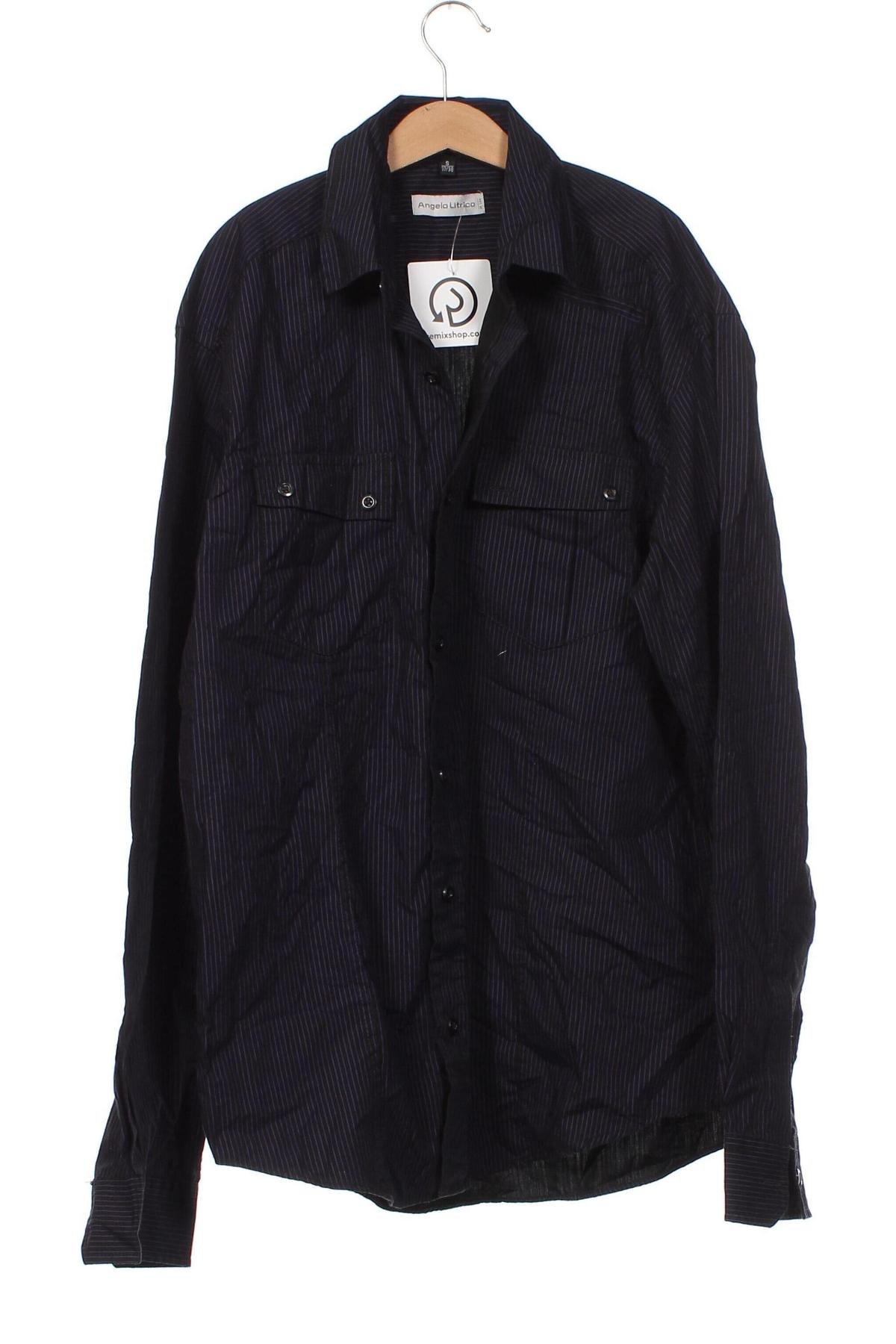 Ανδρικό πουκάμισο Angelo Litrico, Μέγεθος S, Χρώμα Μαύρο, Τιμή 2,87 €