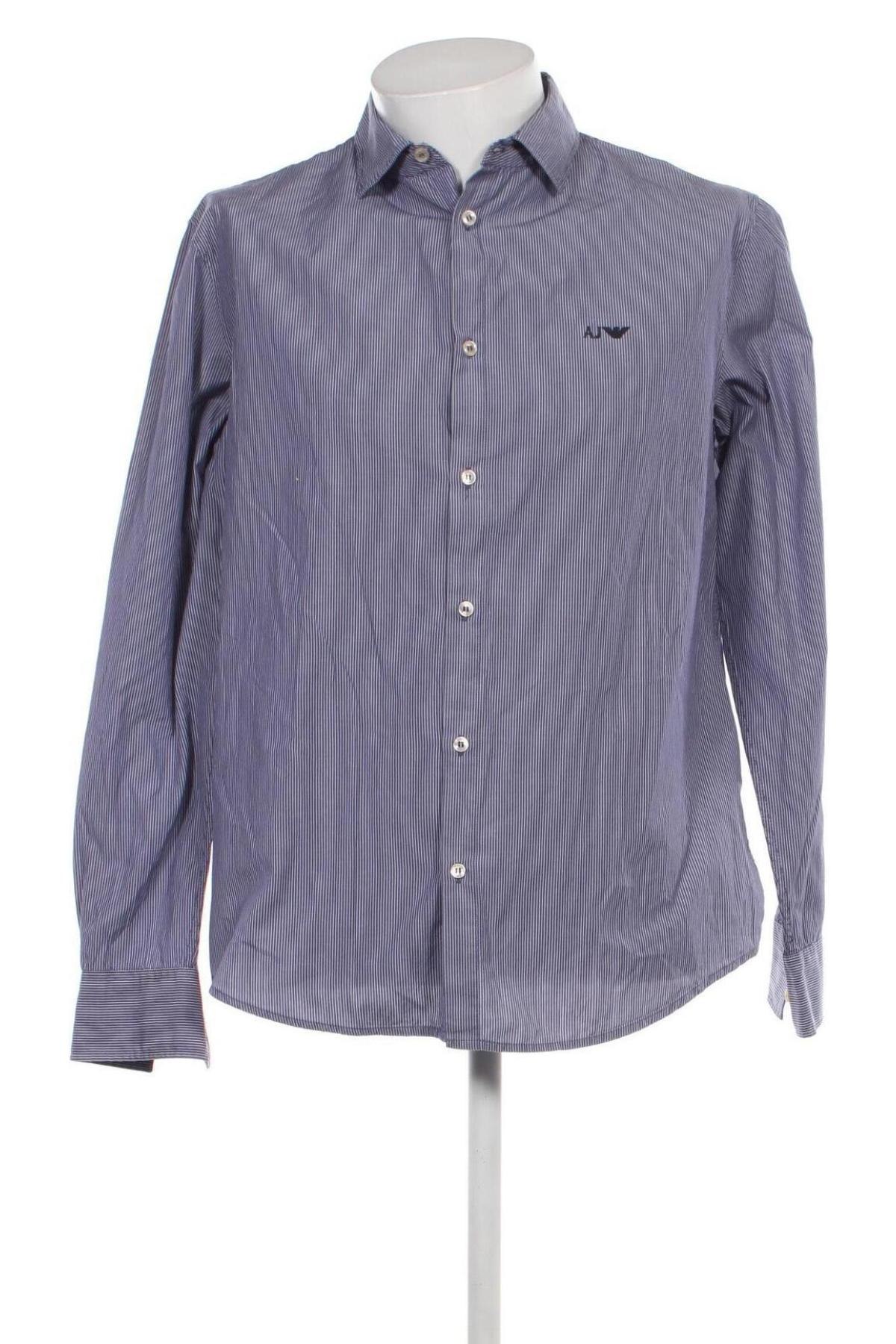 Ανδρικό πουκάμισο Armani Jeans, Μέγεθος XXL, Χρώμα Μπλέ, Τιμή 51,34 €