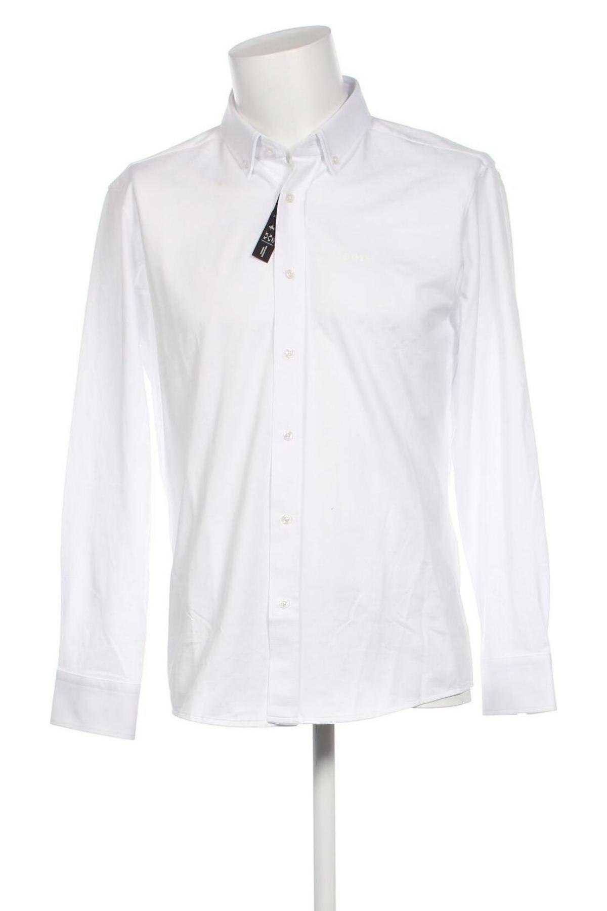 Ανδρικό πουκάμισο BOSS, Μέγεθος L, Χρώμα Λευκό, Τιμή 74,88 €