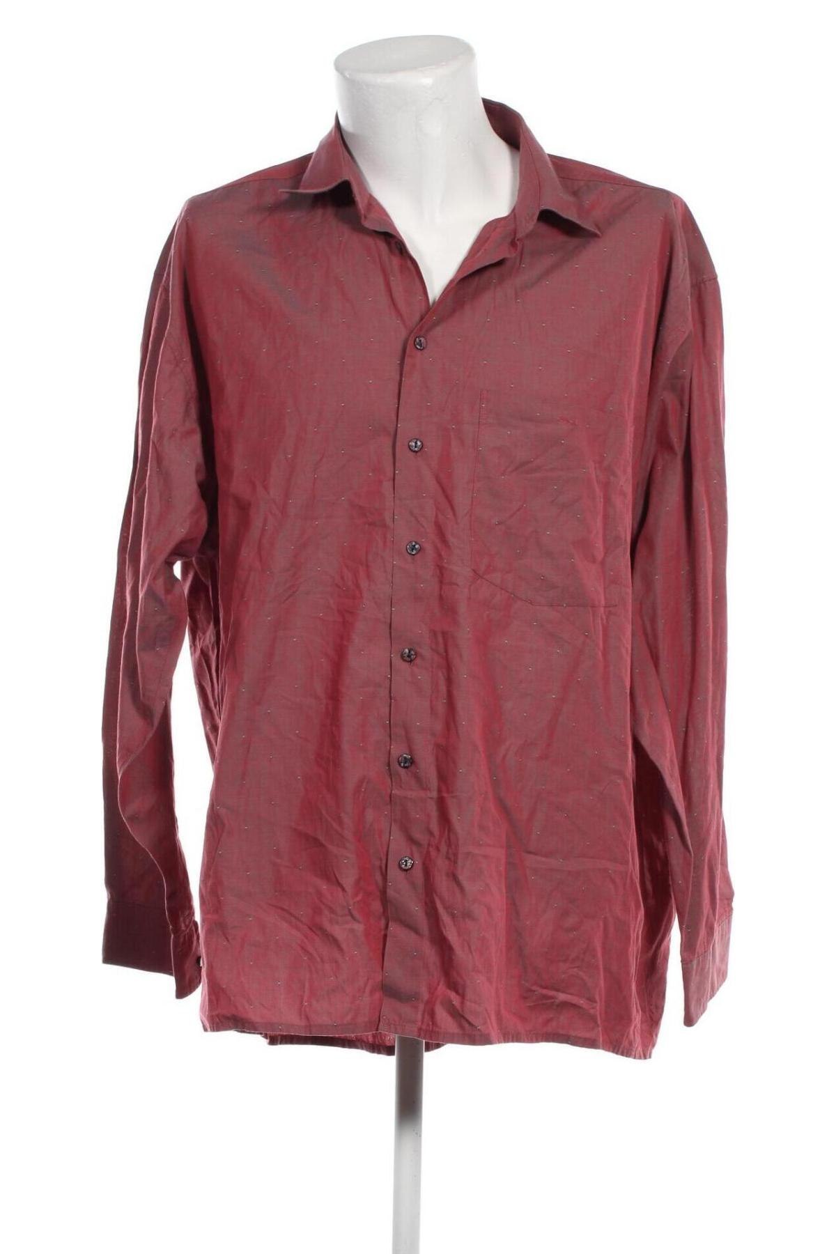 Ανδρικό πουκάμισο Casa Moda, Μέγεθος M, Χρώμα Κόκκινο, Τιμή 4,82 €