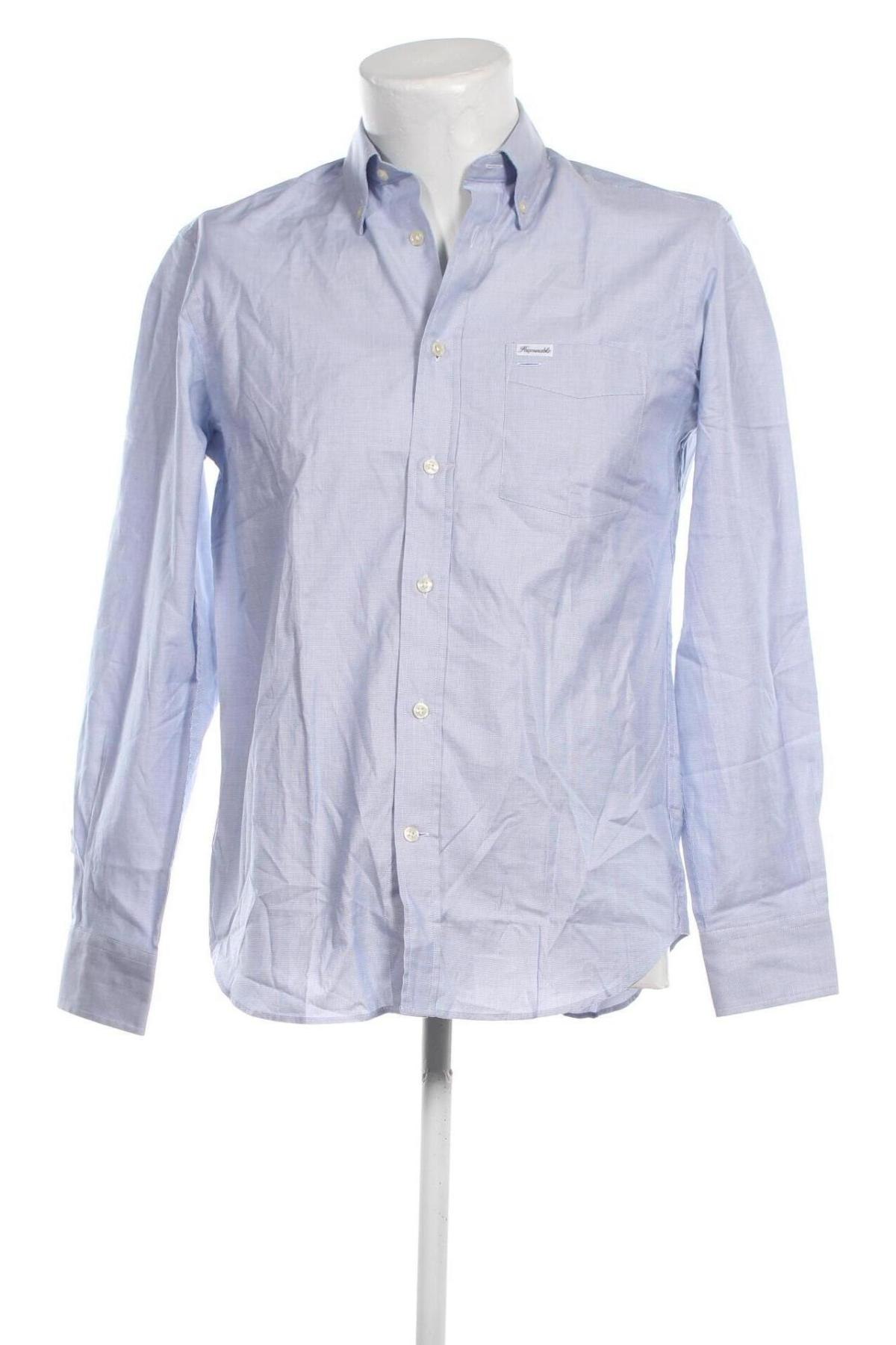 Ανδρικό πουκάμισο Faconnable, Μέγεθος S, Χρώμα Μπλέ, Τιμή 53,34 €