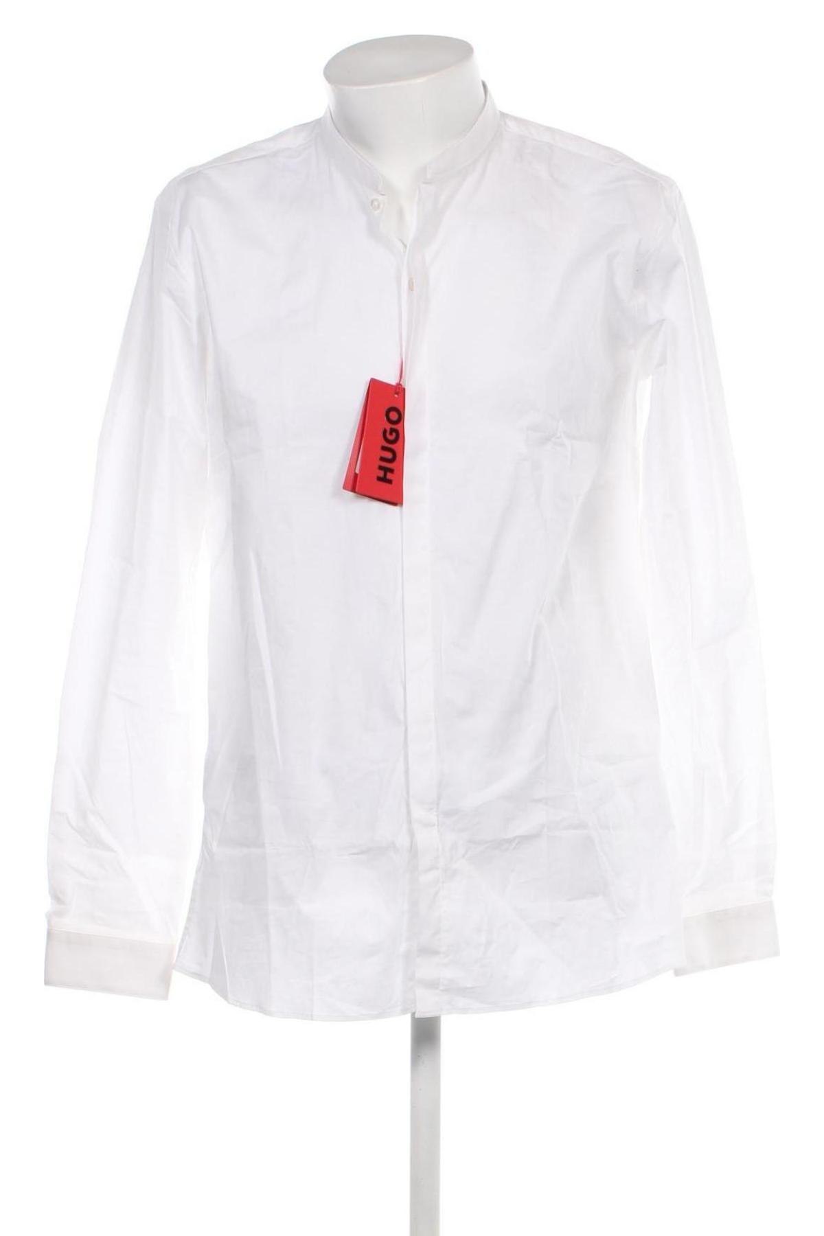 Herrenhemd Hugo Boss, Größe L, Farbe Weiß, Preis 94,37 €