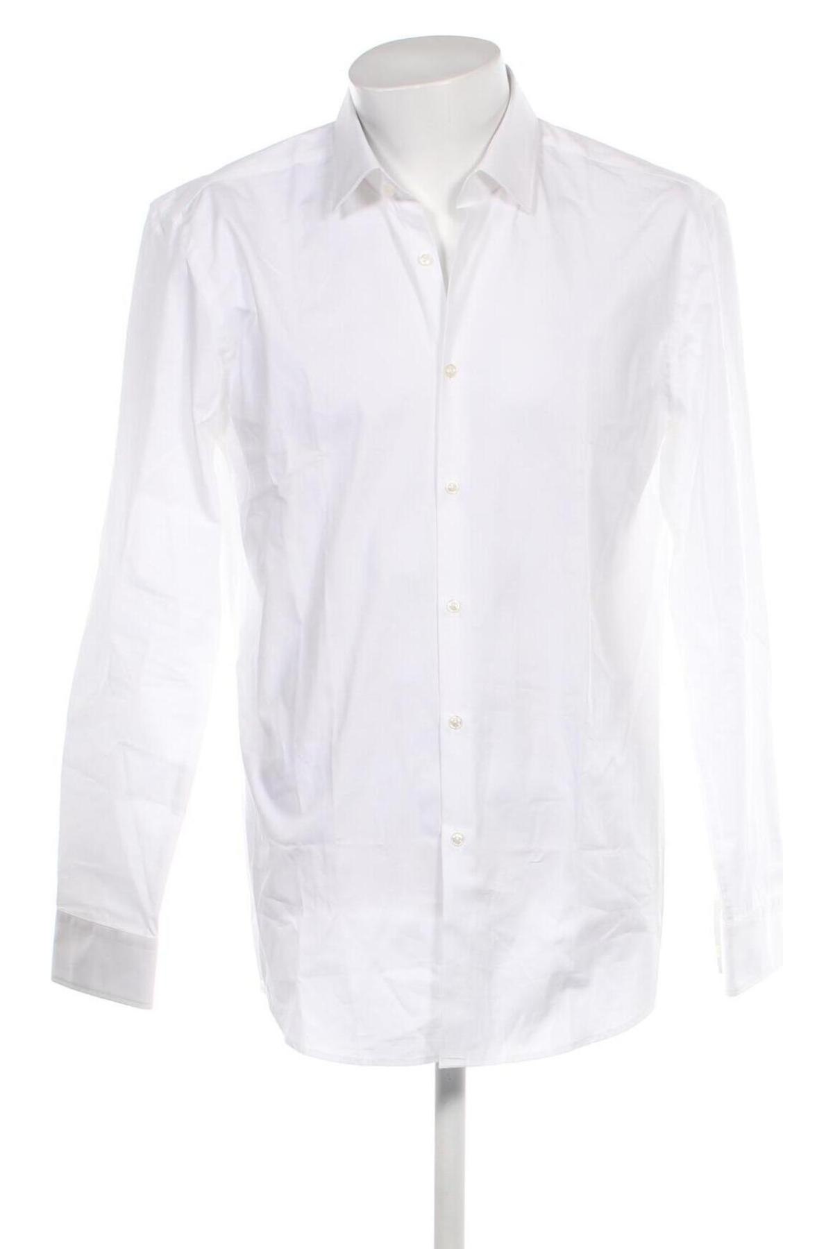 Herrenhemd Hugo Boss, Größe XL, Farbe Weiß, Preis 102,58 €