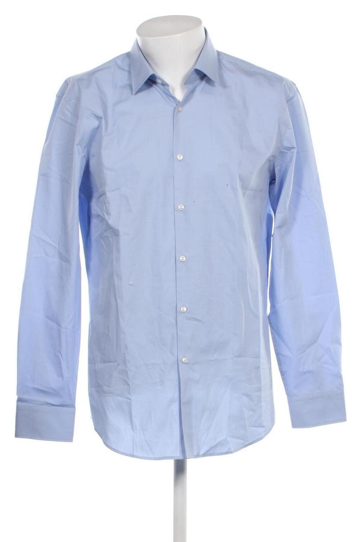 Мъжка риза Hugo Boss, Размер XL, Цвят Син, Цена 123,38 лв.