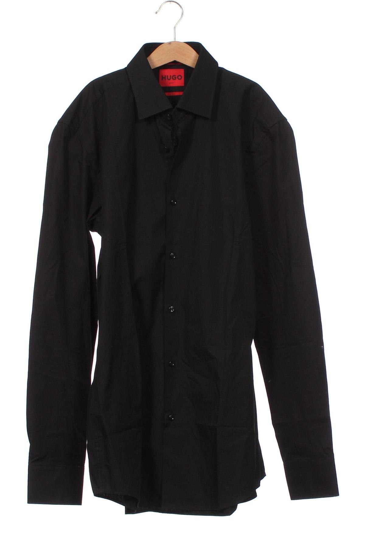 Ανδρικό πουκάμισο Hugo Boss, Μέγεθος S, Χρώμα Μαύρο, Τιμή 50,26 €
