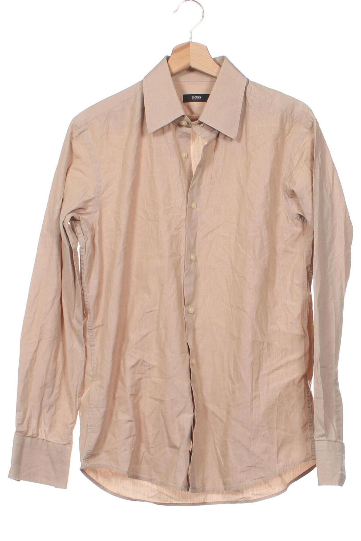 Ανδρικό πουκάμισο Hugo Boss, Μέγεθος M, Χρώμα  Μπέζ, Τιμή 51,34 €