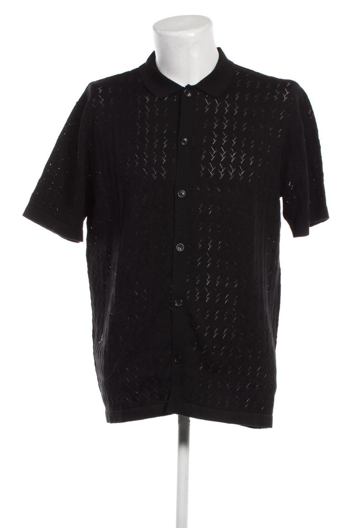 Jachetă tricotată de bărbați Originals By Jack & Jones, Mărime L, Culoare Negru, Preț 44,99 Lei