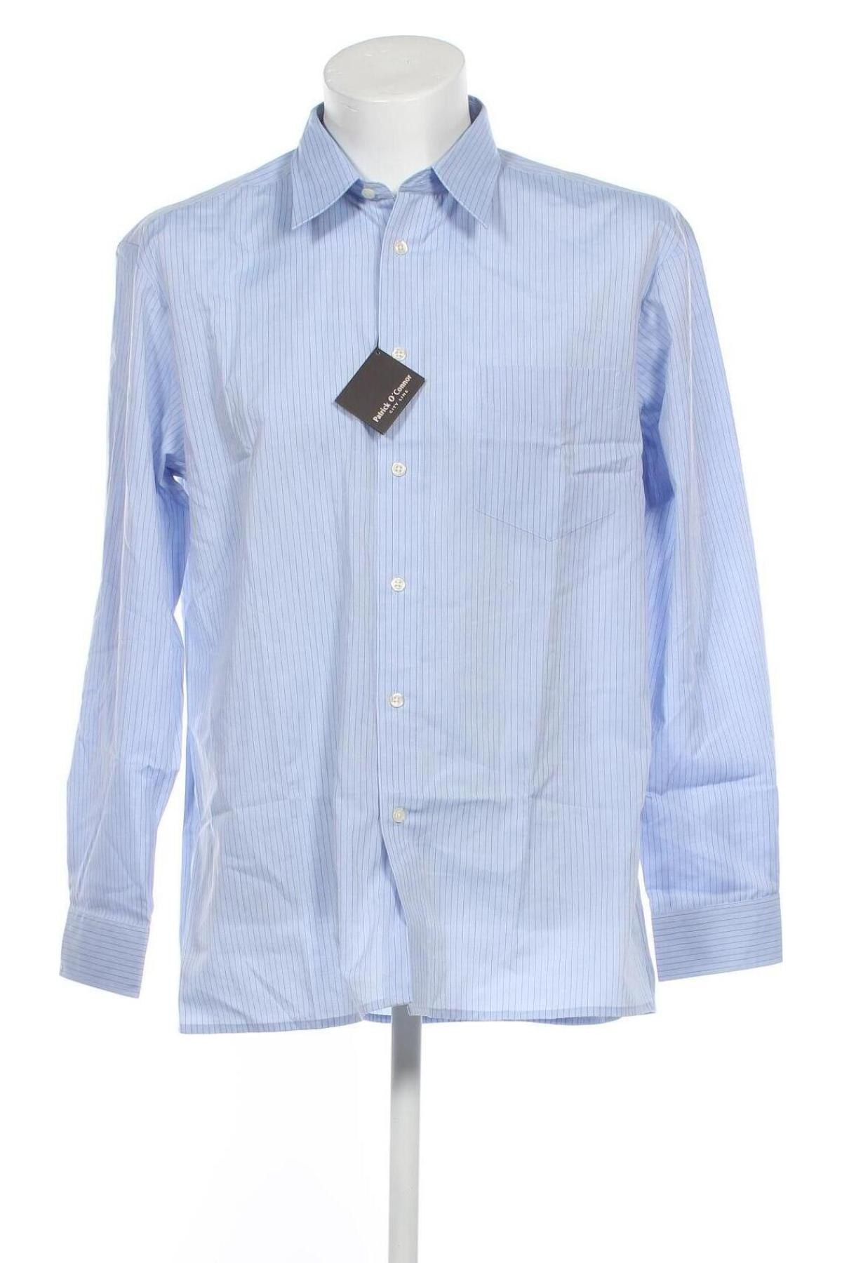 Ανδρικό πουκάμισο Patrick O'Connor, Μέγεθος L, Χρώμα Μπλέ, Τιμή 16,08 €