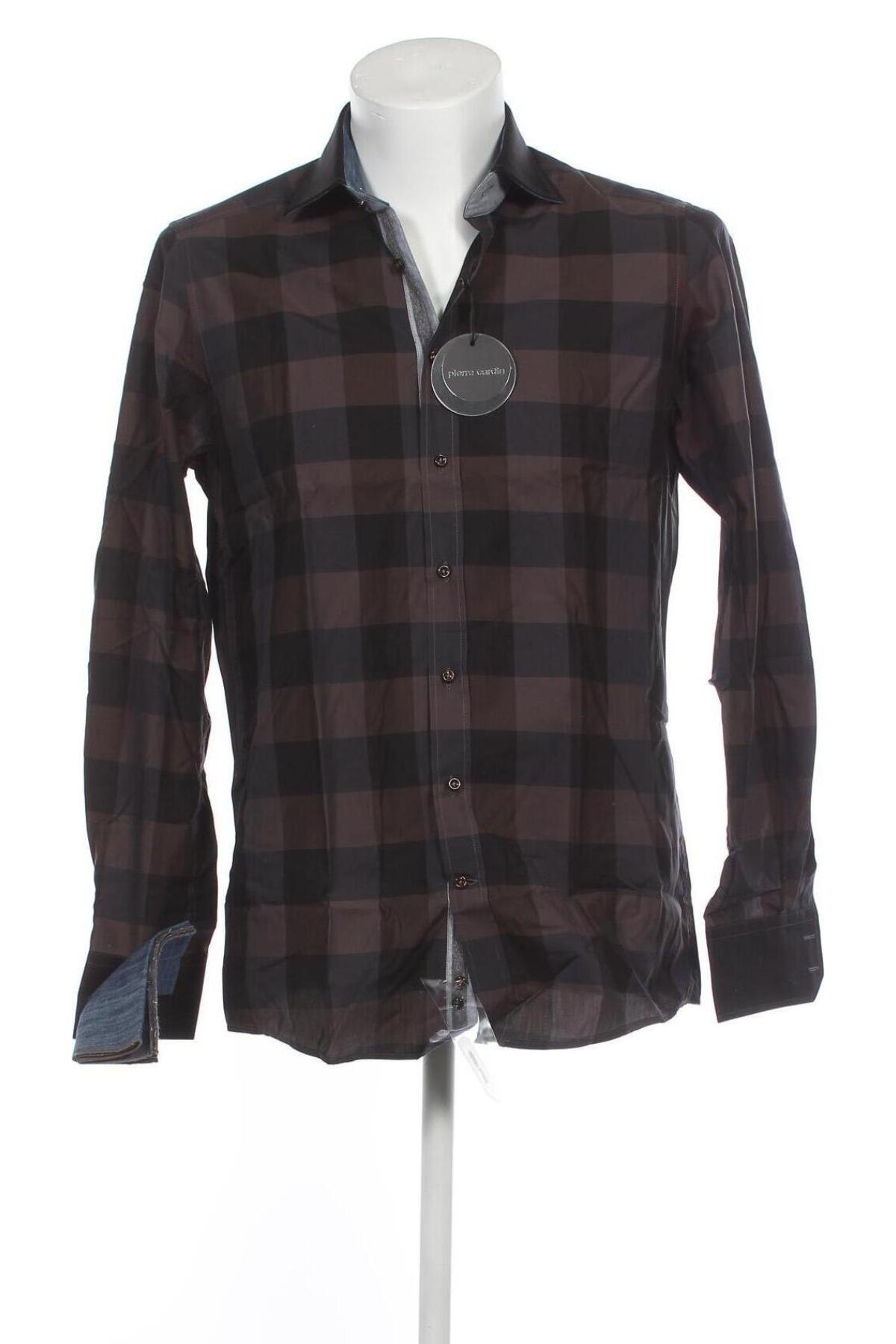 Ανδρικό πουκάμισο Pierre Cardin, Μέγεθος M, Χρώμα Γκρί, Τιμή 11,97 €
