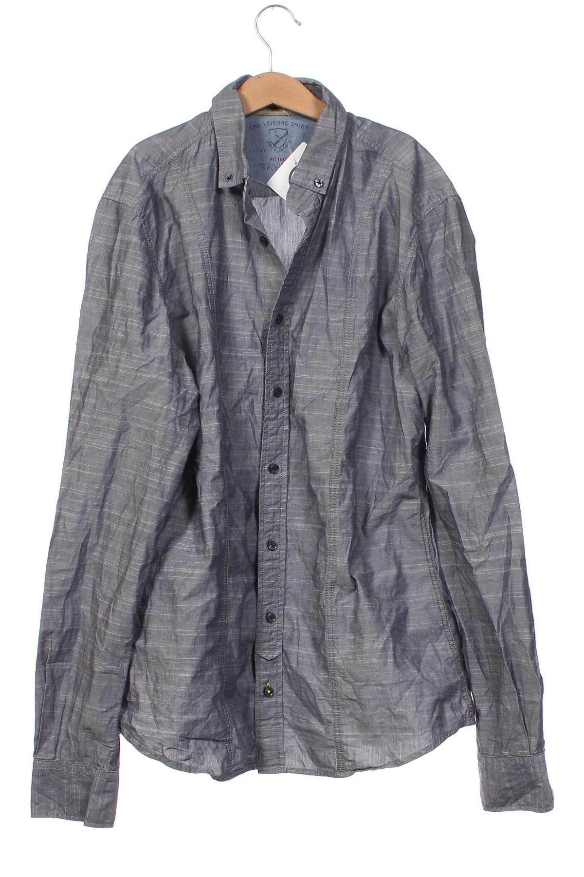 Ανδρικό πουκάμισο S.Oliver, Μέγεθος S, Χρώμα Γκρί, Τιμή 2,67 €