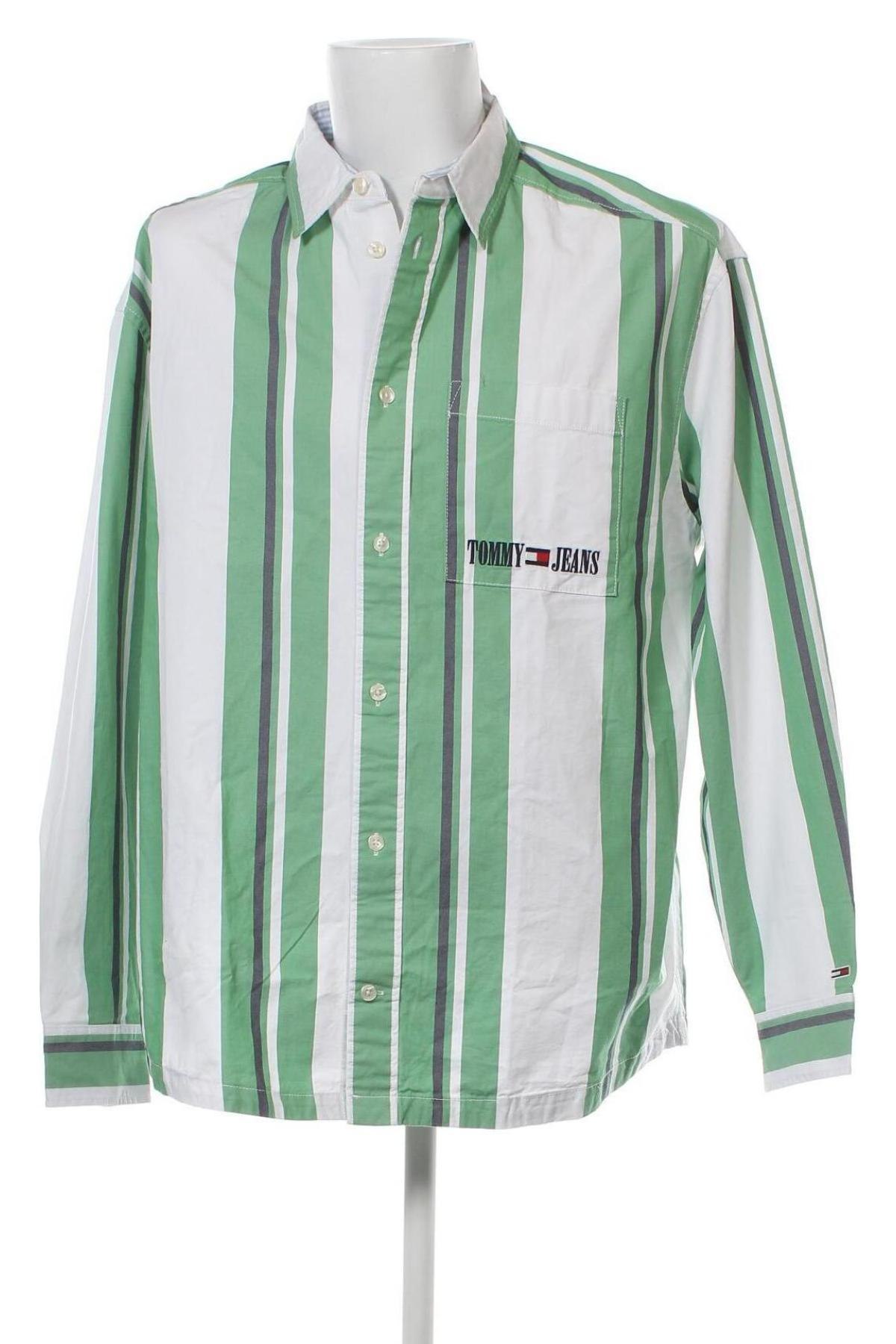 Ανδρικό πουκάμισο Tommy Jeans, Μέγεθος XL, Χρώμα Πολύχρωμο, Τιμή 77,32 €