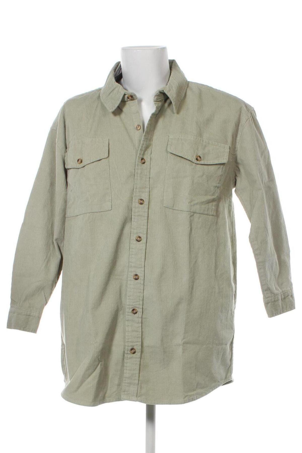 Ανδρικό πουκάμισο Urban Classics, Μέγεθος M, Χρώμα Πράσινο, Τιμή 5,26 €