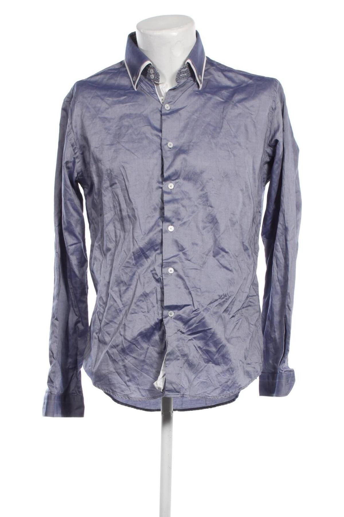 Мъжка риза Zara Man, Размер XL, Цвят Син, Цена 24,00 лв.