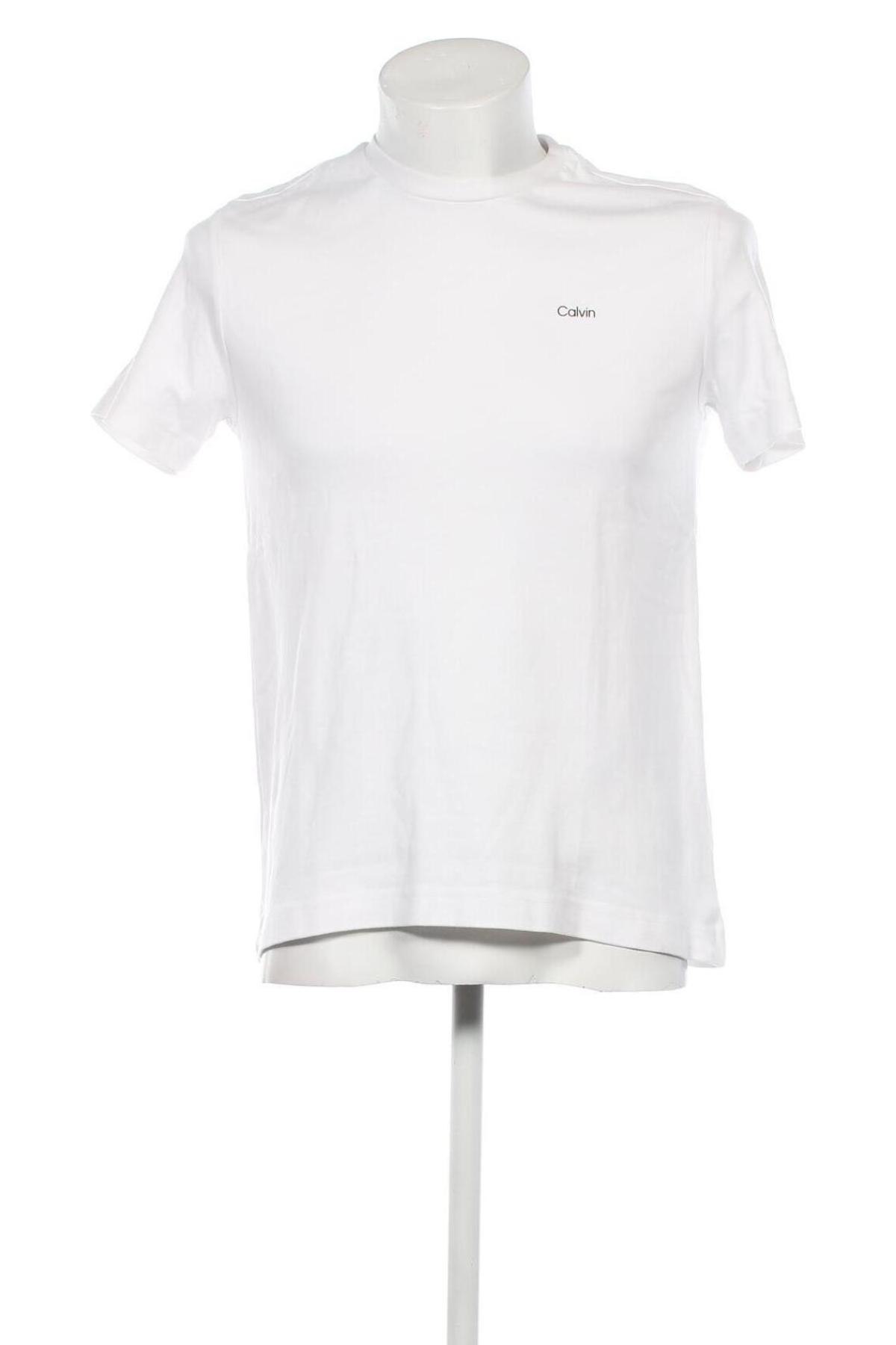 Herren T-Shirt Calvin Klein, Größe M, Farbe Weiß, Preis 27,60 €