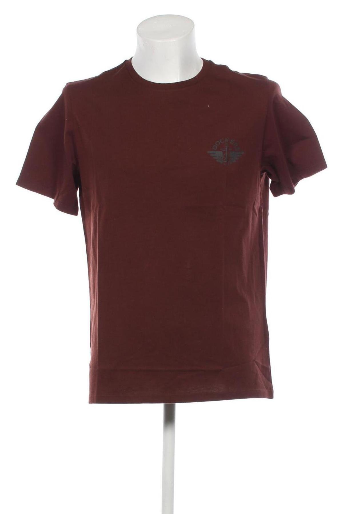 Ανδρικό t-shirt Dockers, Μέγεθος L, Χρώμα Καφέ, Τιμή 26,80 €