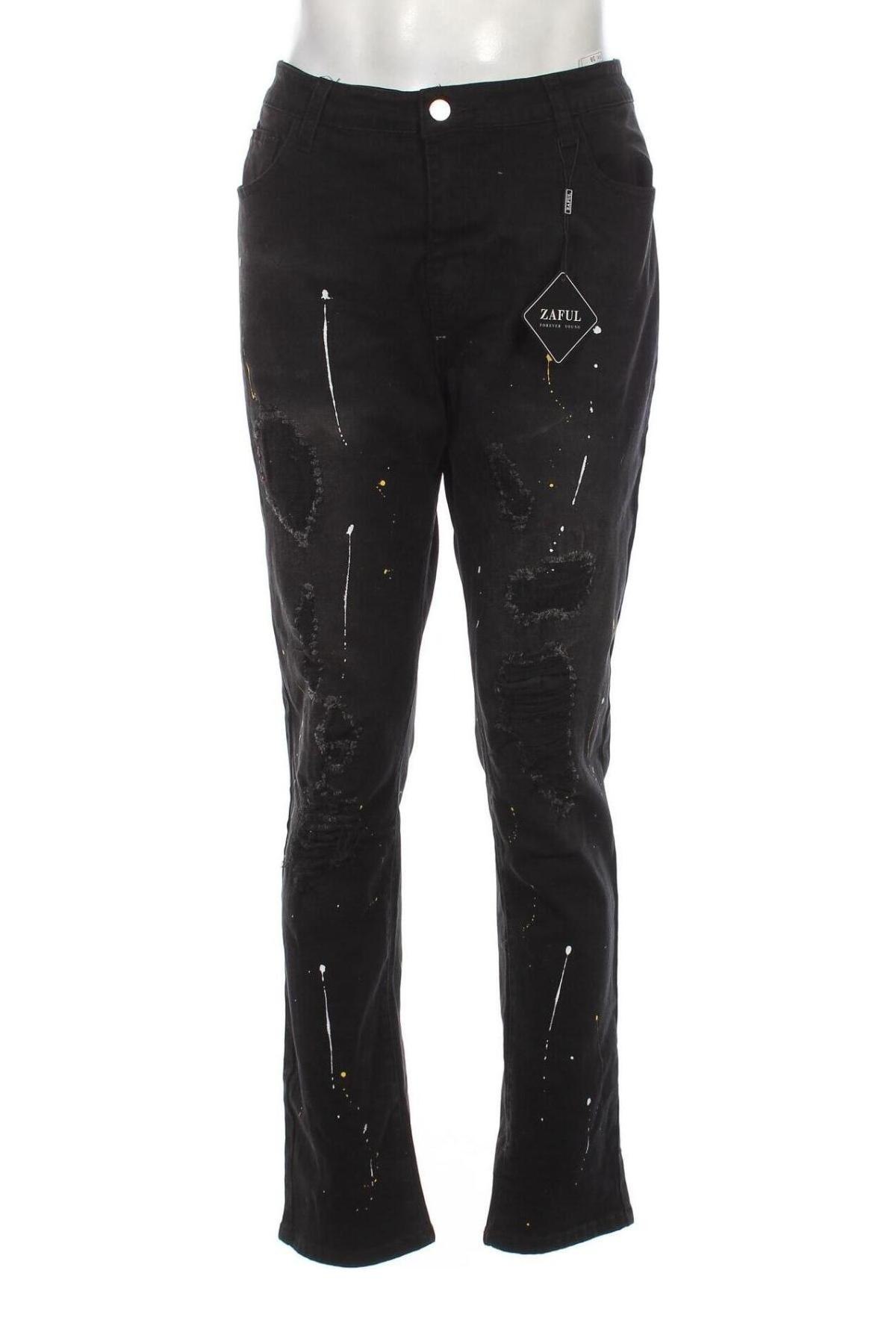 Pánske džínsy  Zaful, Veľkosť XL, Farba Čierna, Cena  22,17 €