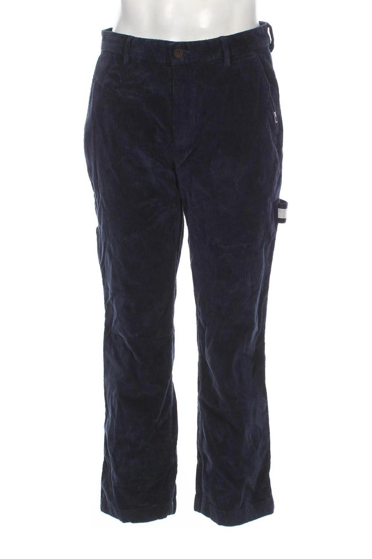 Pantaloni raiați de bărbați Tommy Jeans, Mărime M, Culoare Albastru, Preț 157,07 Lei