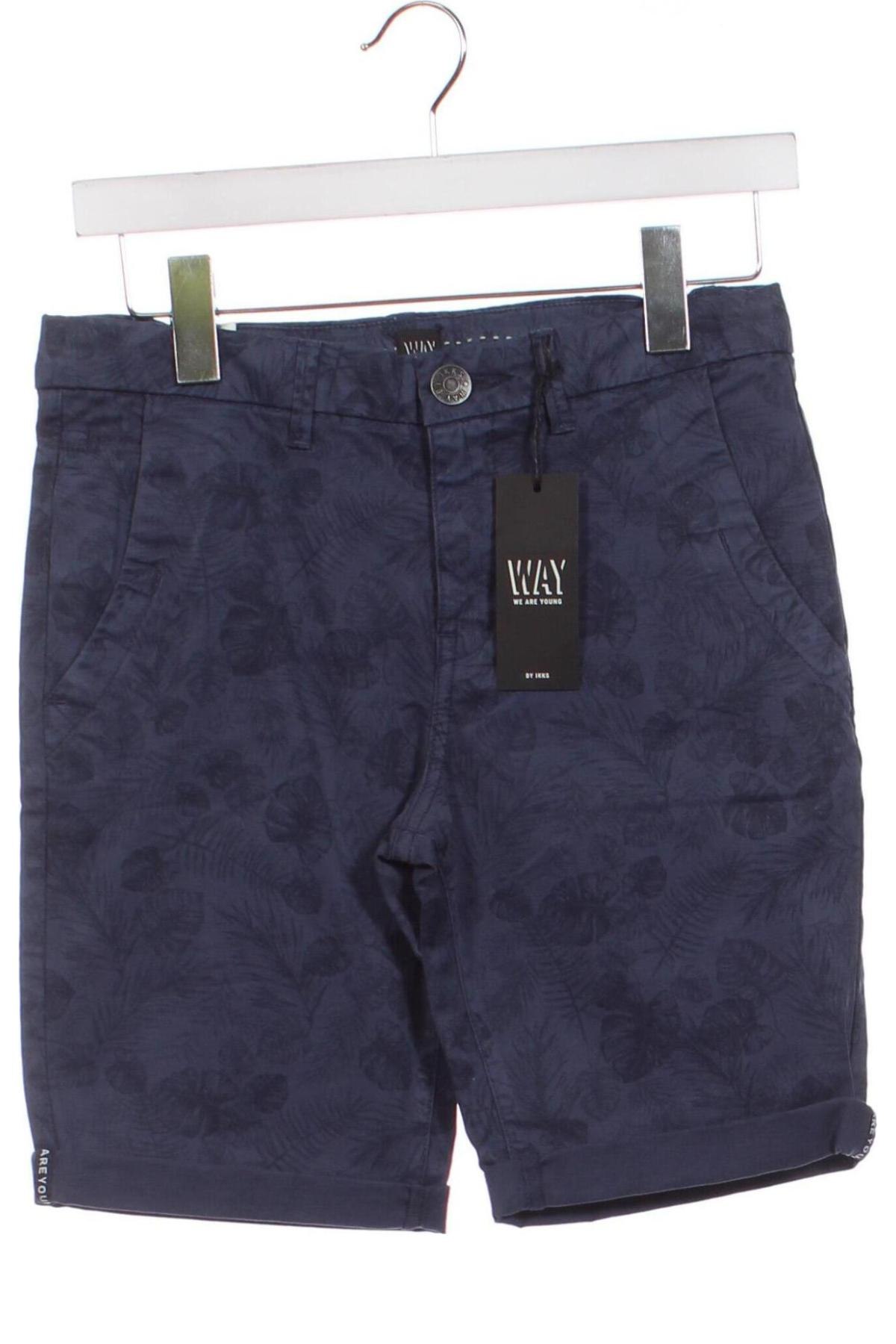 Ανδρικό κοντό παντελόνι IKKS, Μέγεθος XS, Χρώμα Μπλέ, Τιμή 8,51 €