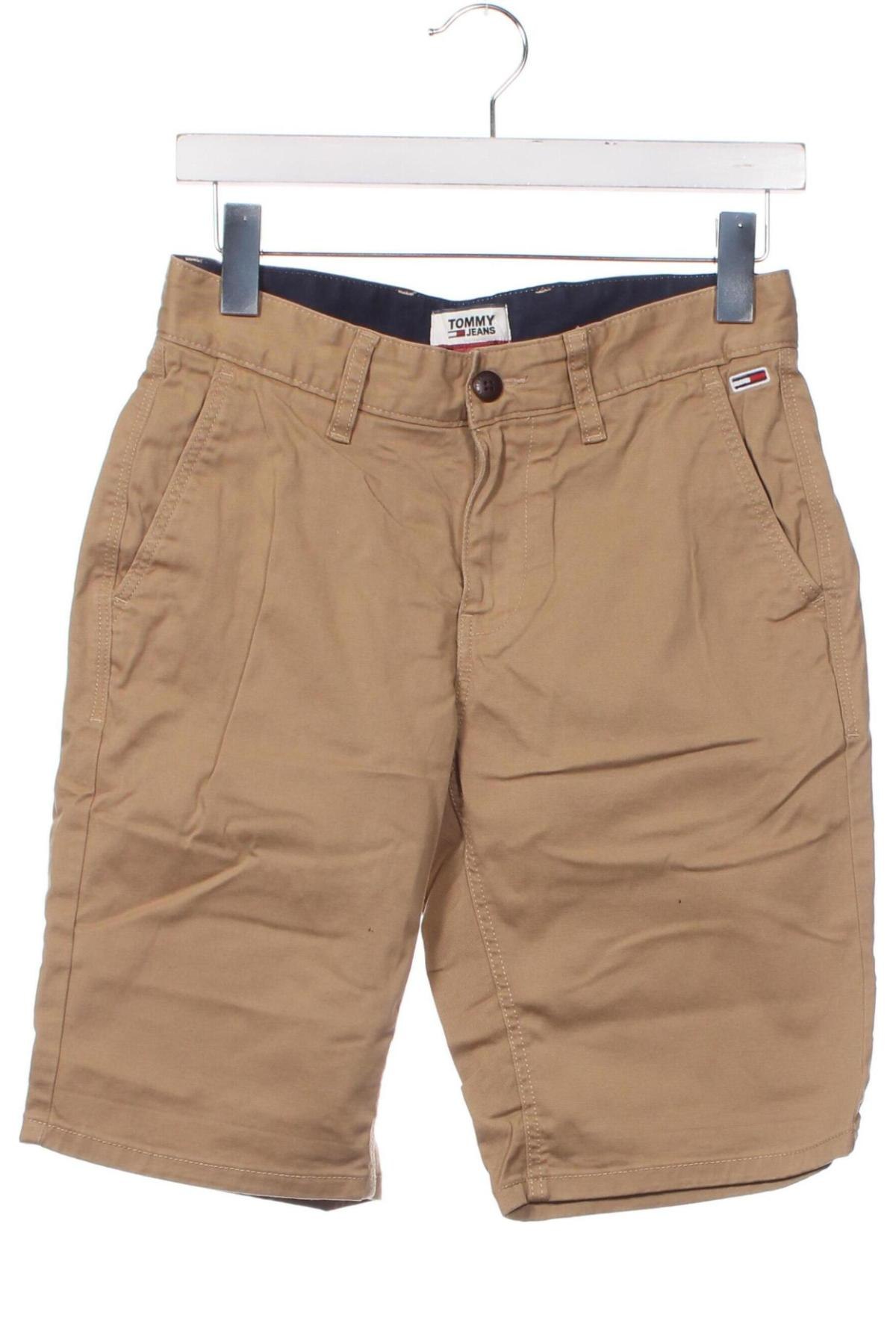 Мъжки къс панталон Tommy Jeans, Размер S, Цвят Бежов, Цена 37,50 лв.