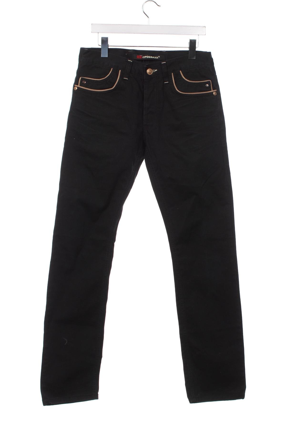 Pantaloni de bărbați Cipo & Baxx, Mărime M, Culoare Negru, Preț 41,55 Lei