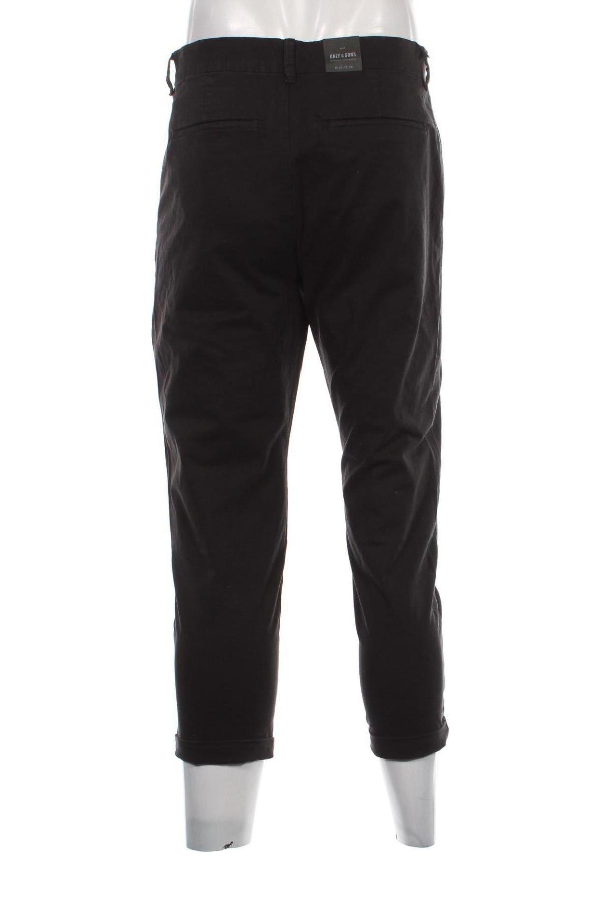 Мъжки панталон Only & Sons, Размер M, Цвят Черен, Цена 17,94 лв.
