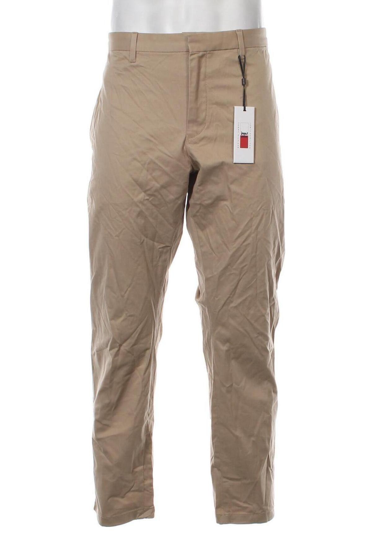 Pantaloni de bărbați Lewis Hamilton X Tommy Hilfiger, Mărime XL, Culoare Bej, Preț 188,49 Lei