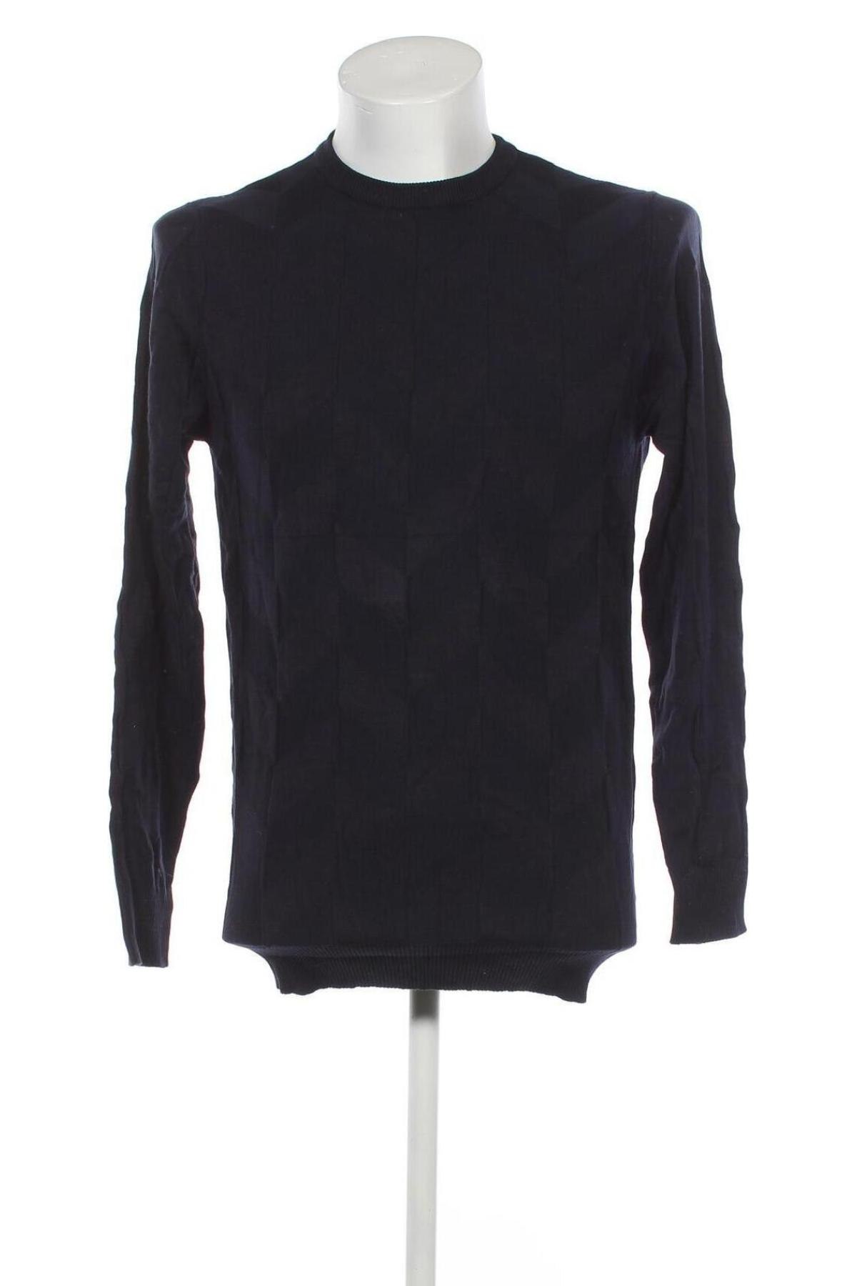Ανδρικό πουλόβερ, Μέγεθος M, Χρώμα Μπλέ, Τιμή 6,28 €