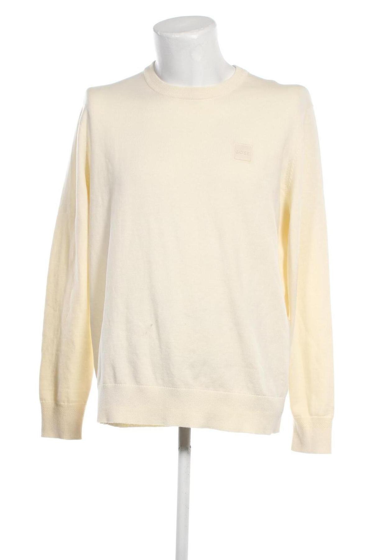 Мъжки пуловер BOSS, Размер XXL, Цвят Екрю, Цена 194,00 лв.