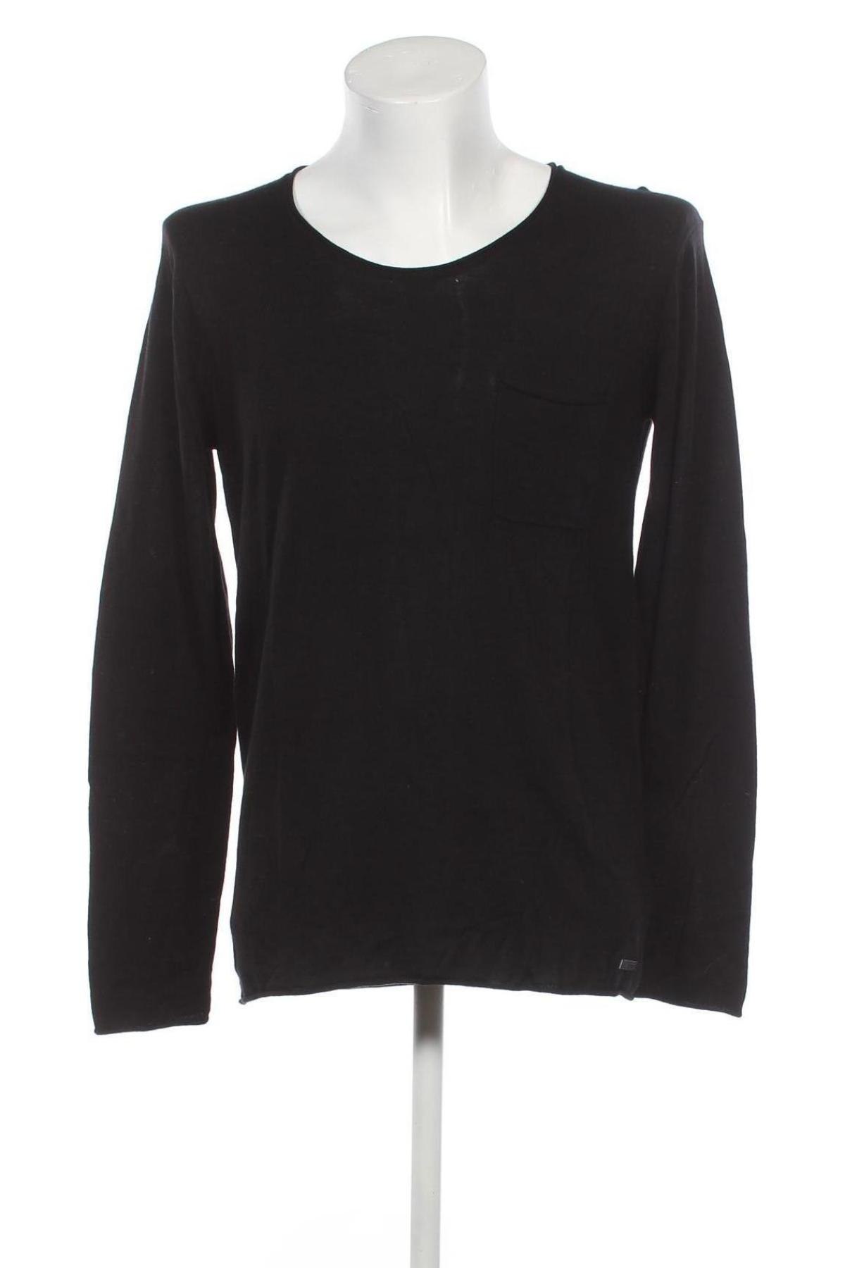 Мъжки пуловер Eleven Paris, Размер L, Цвят Черен, Цена 57,30 лв.