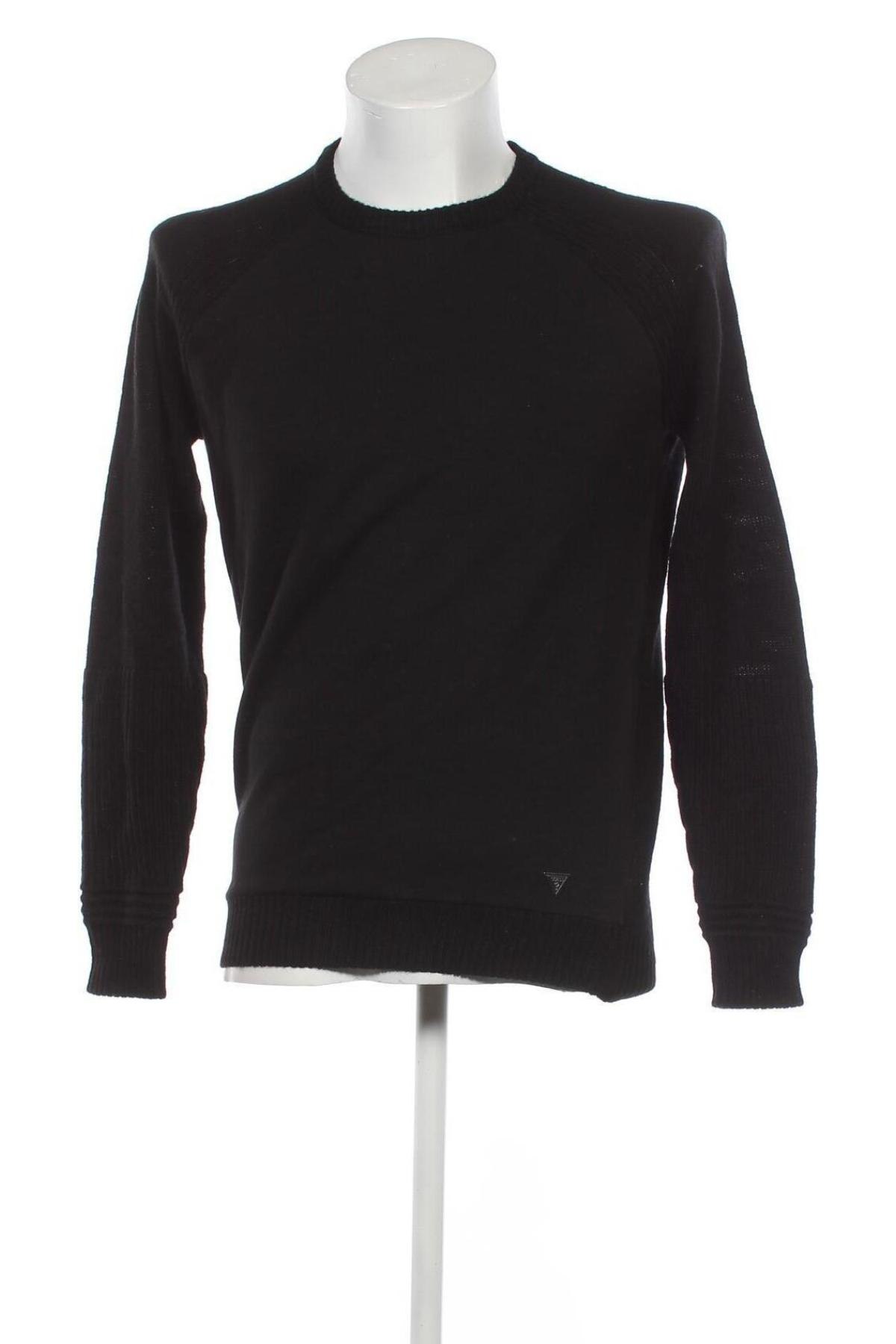 Мъжки пуловер Guess, Размер L, Цвят Черен, Цена 49,00 лв.