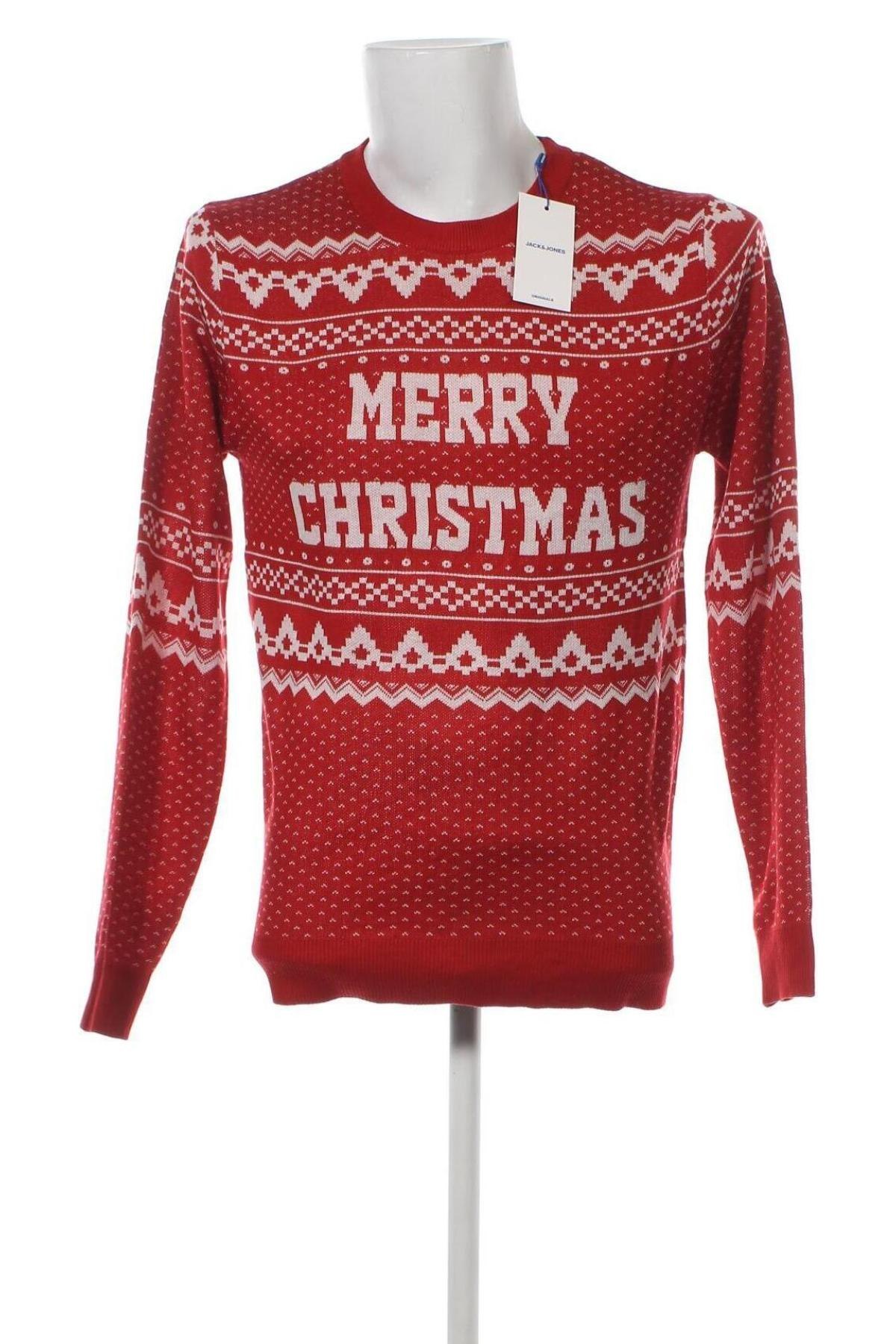 Ανδρικό πουλόβερ Jack & Jones, Μέγεθος M, Χρώμα Κόκκινο, Τιμή 14,72 €