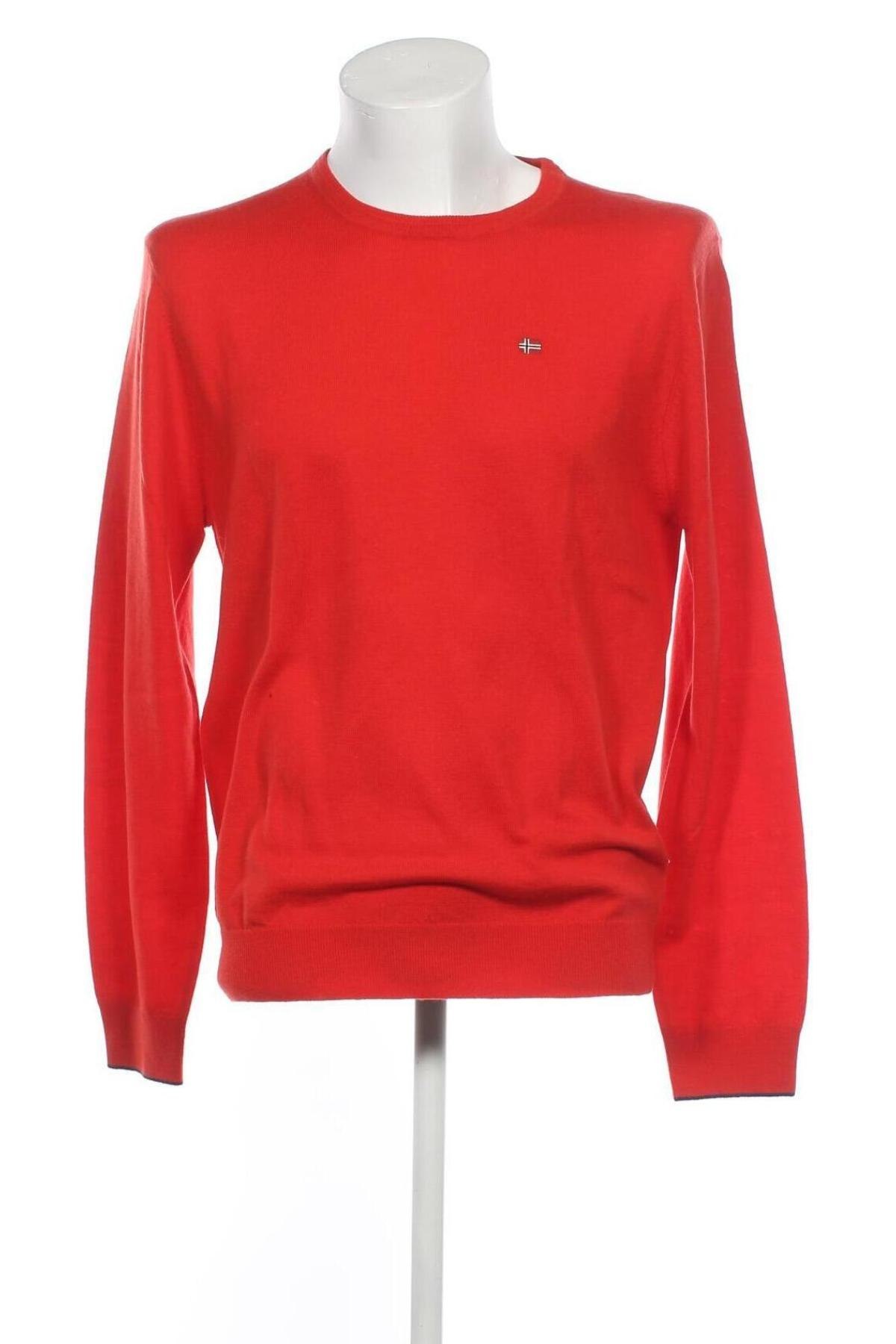 Pánsky sveter  Napapijri, Veľkosť XL, Farba Červená, Cena  98,45 €