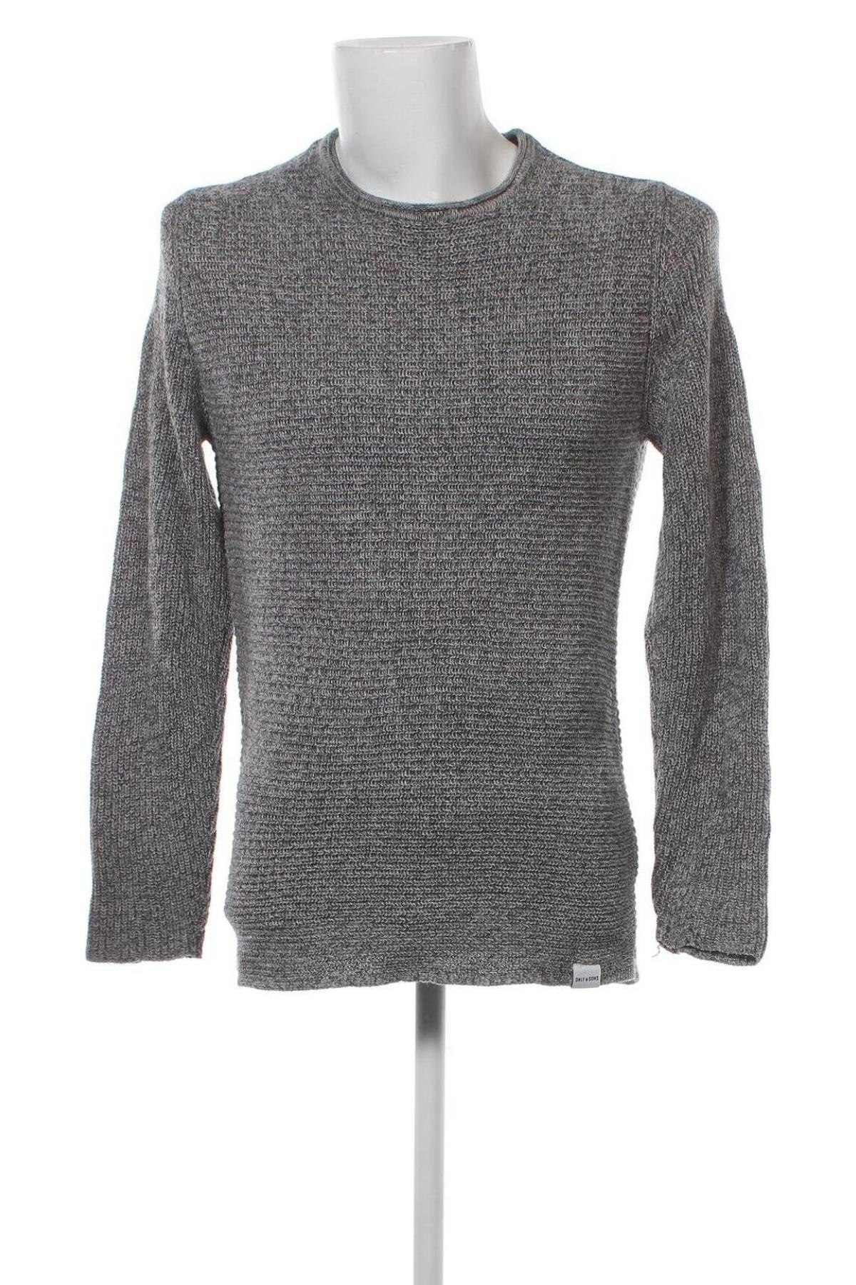 Pánsky sveter  Only & Sons, Veľkosť L, Farba Sivá, Cena  4,93 €