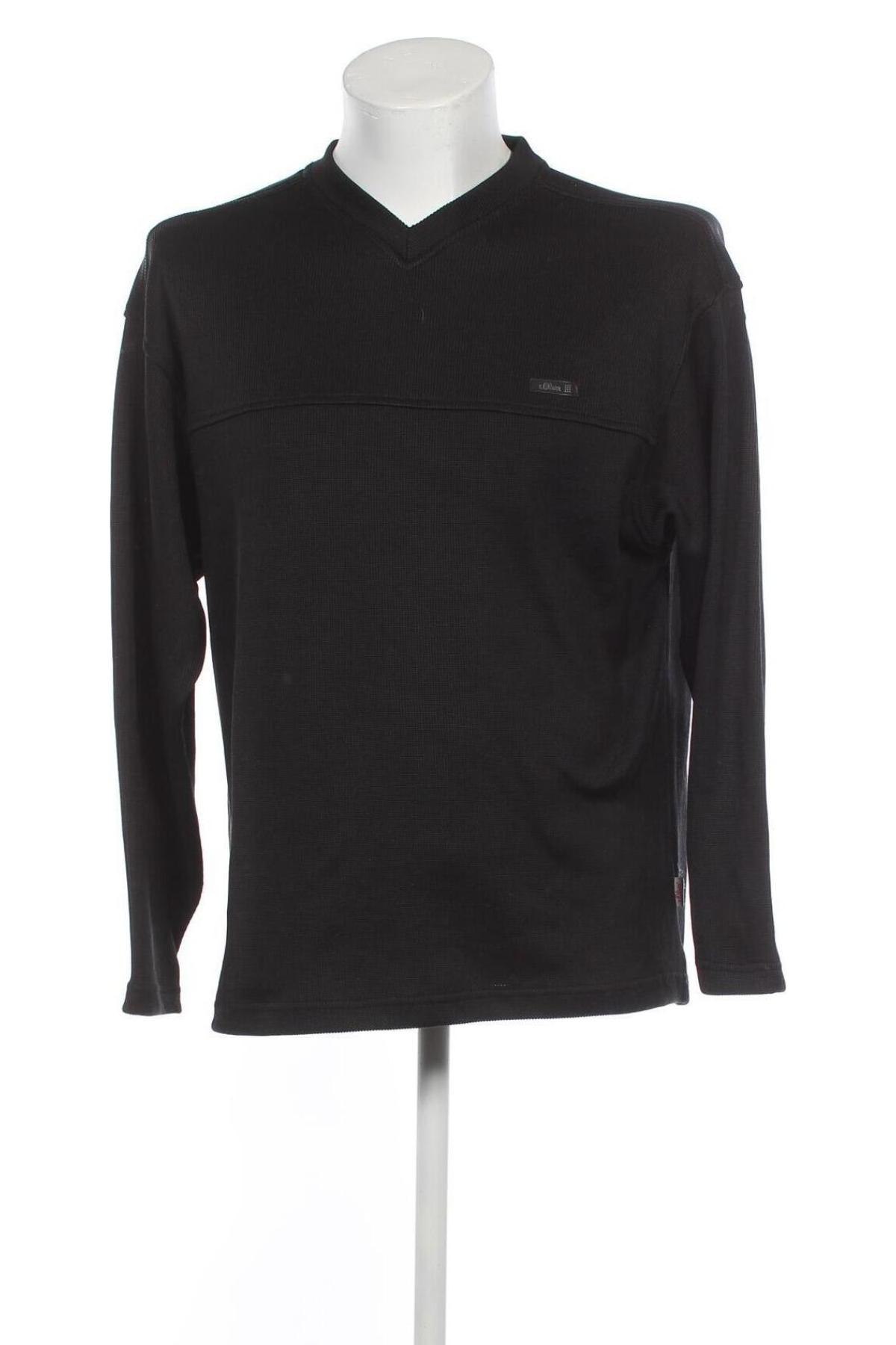 Ανδρικό πουλόβερ S.Oliver, Μέγεθος M, Χρώμα Μαύρο, Τιμή 5,20 €