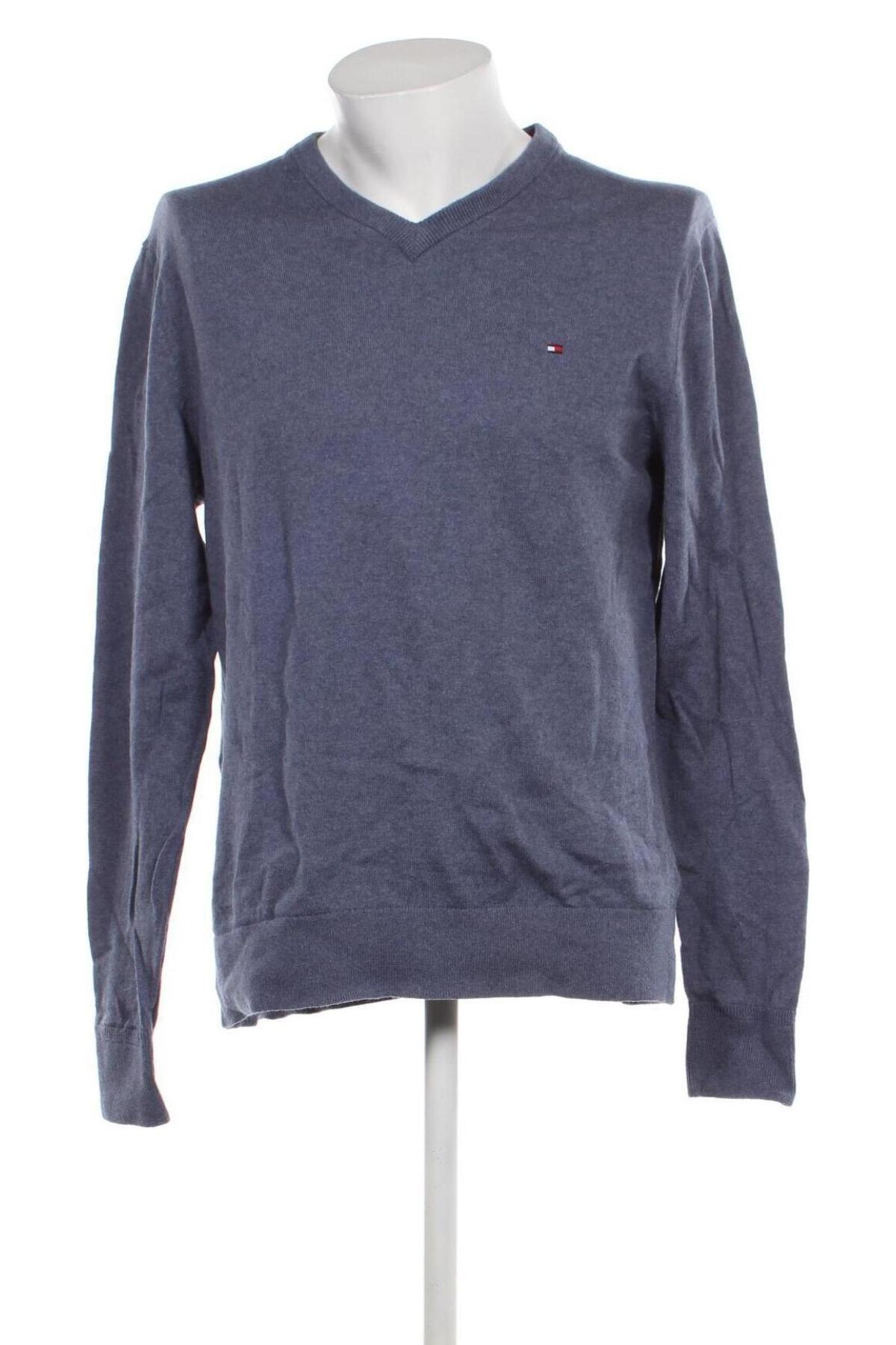 Мъжки пуловер Tommy Hilfiger, Размер XXL, Цвят Син, Цена 191,00 лв.