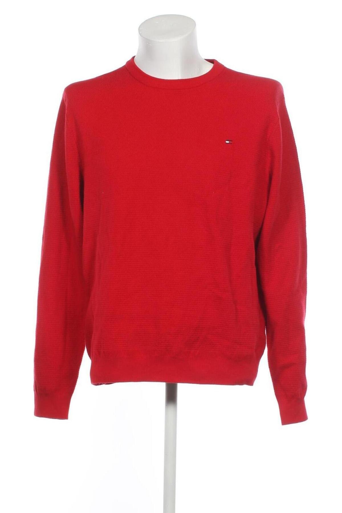 Мъжки пуловер Tommy Hilfiger, Размер XXL, Цвят Червен, Цена 51,57 лв.