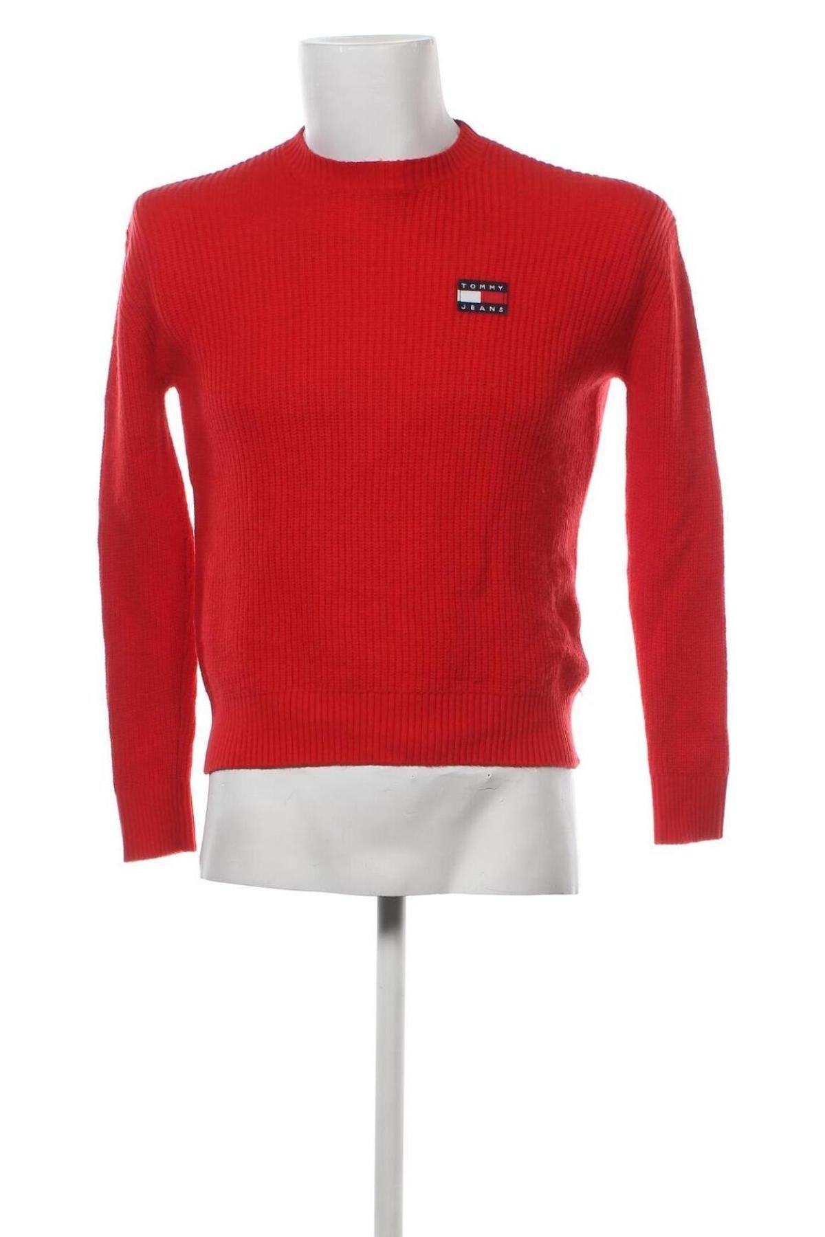 Herrenpullover Tommy Jeans, Größe XXS, Farbe Rot, Preis € 46,52