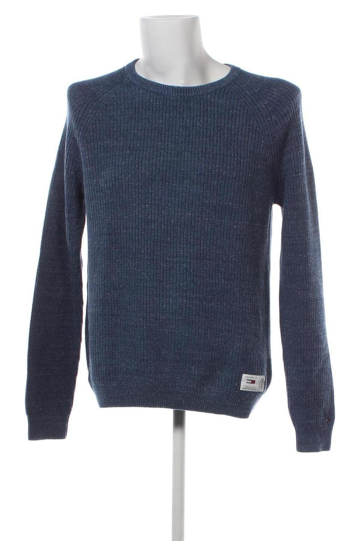 Herrenpullover Tommy Jeans, Größe M, Farbe Blau, Preis 26,58 €