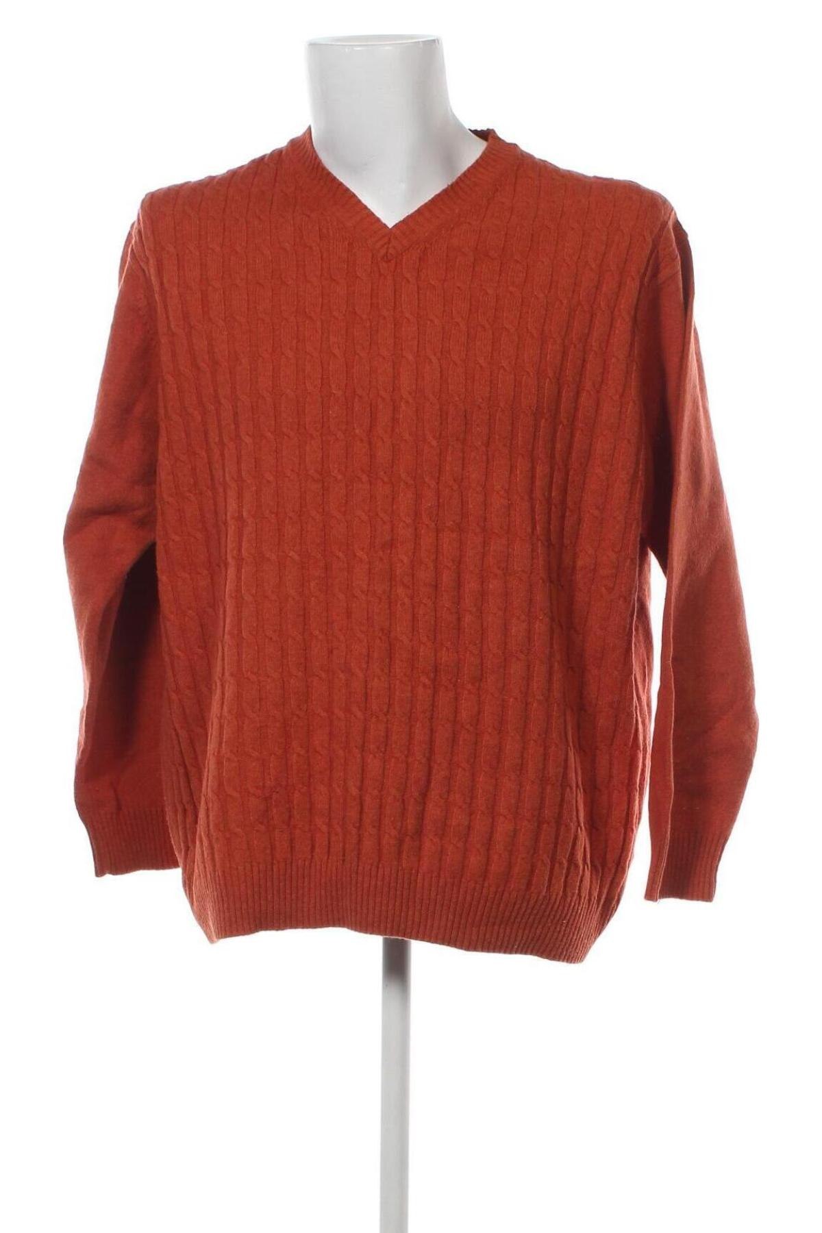 Herrenpullover Via Cortesa, Größe XL, Farbe Orange, Preis € 20,18