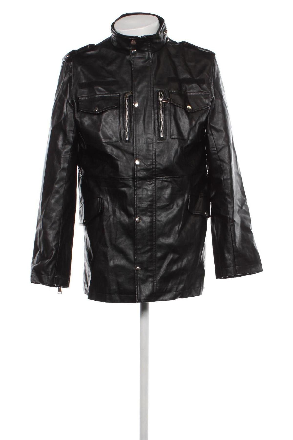 Pánská kožená bunda , Velikost M, Barva Černá, Cena  203,00 Kč