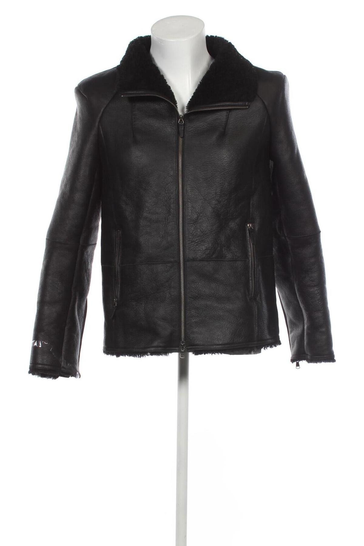 Pánska kožená bunda  VSP, Veľkosť M, Farba Čierna, Cena  648,87 €