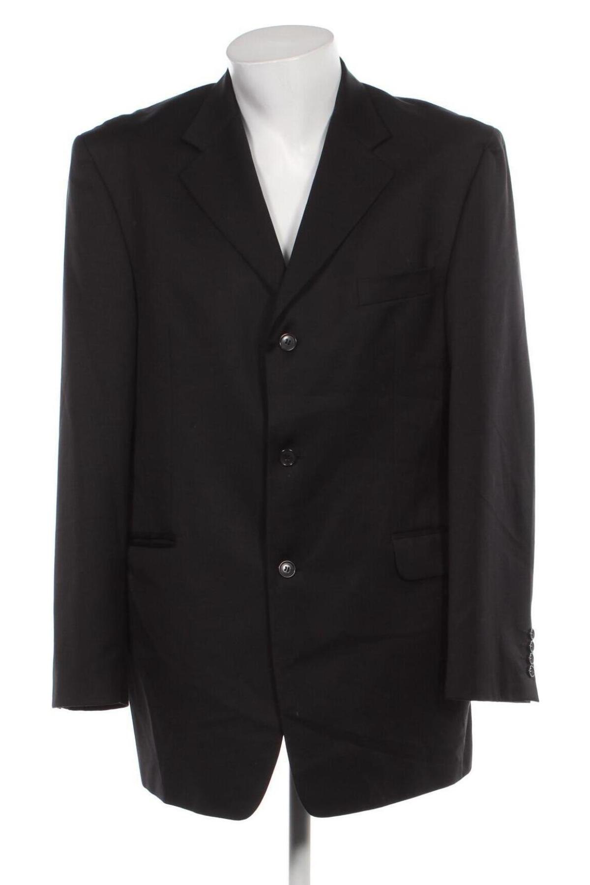 Ανδρικό σακάκι Paolo Negrato, Μέγεθος XL, Χρώμα Μαύρο, Τιμή 9,21 €